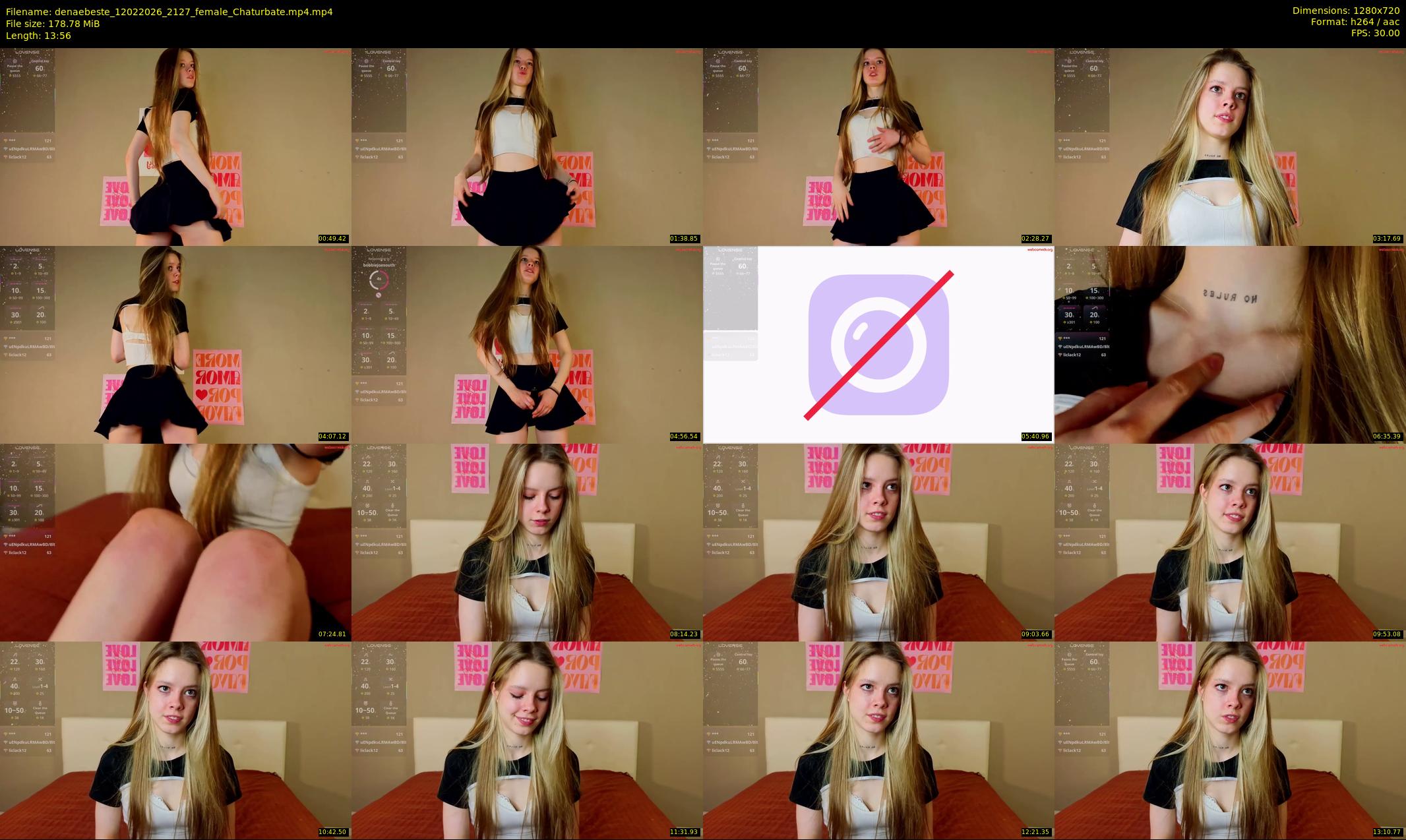 denaebeste — 14 minute Chaturbate female cam show recording, 720p, Feb 12, 2026