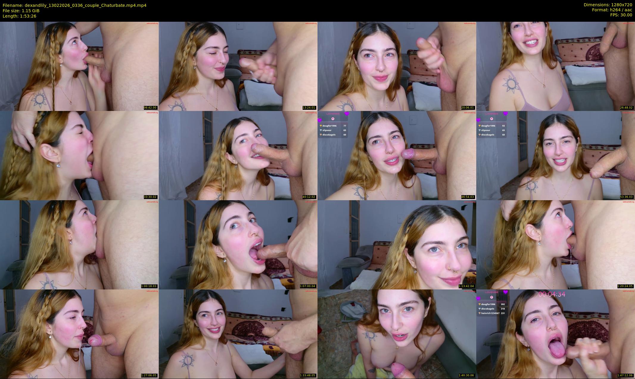 dexandlily — 114 minute Chaturbate couple cam show recording, 720p, Feb 13, 2026