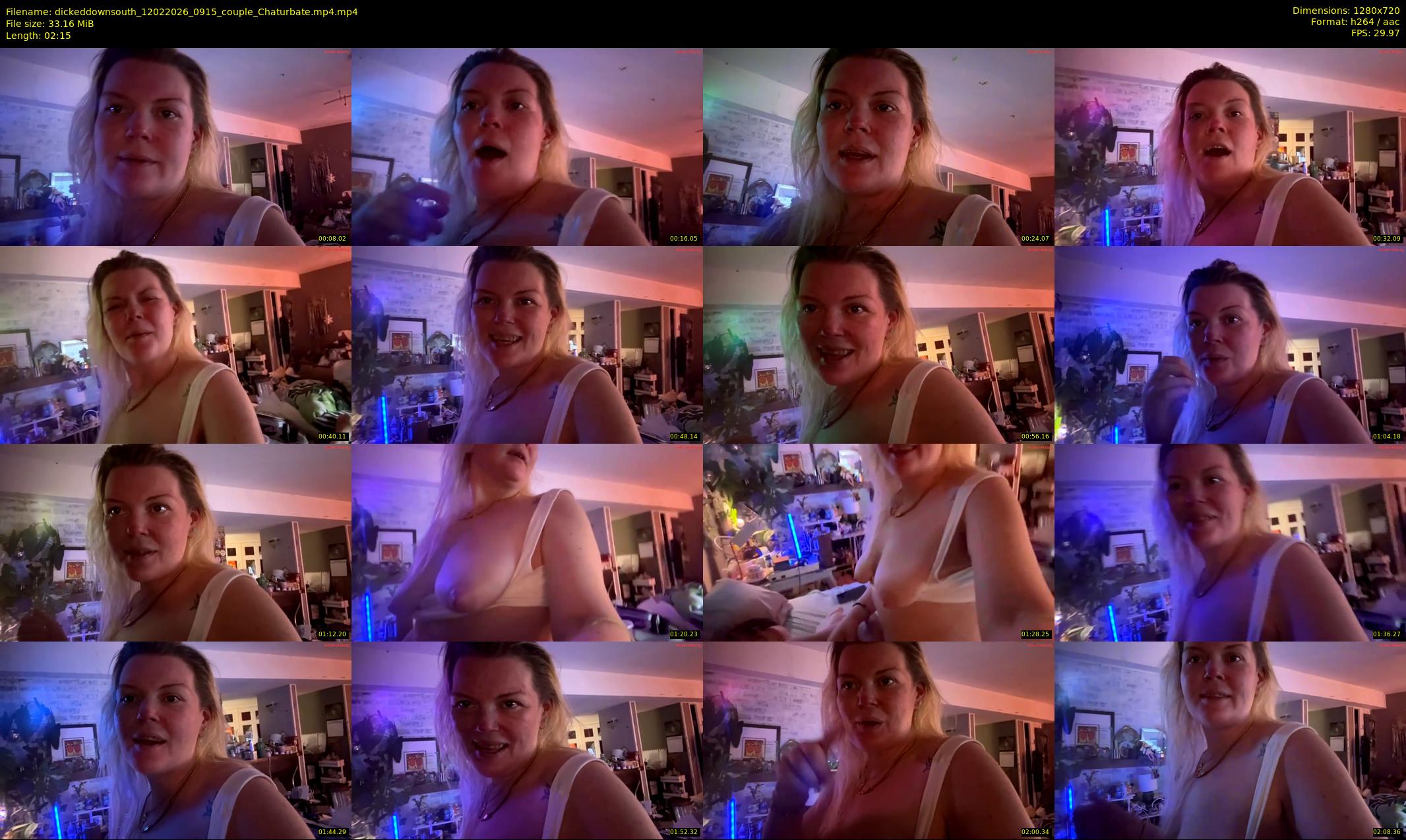 dickeddownsouth — 3 minute Chaturbate couple cam show recording, 720p, Feb 12, 2026