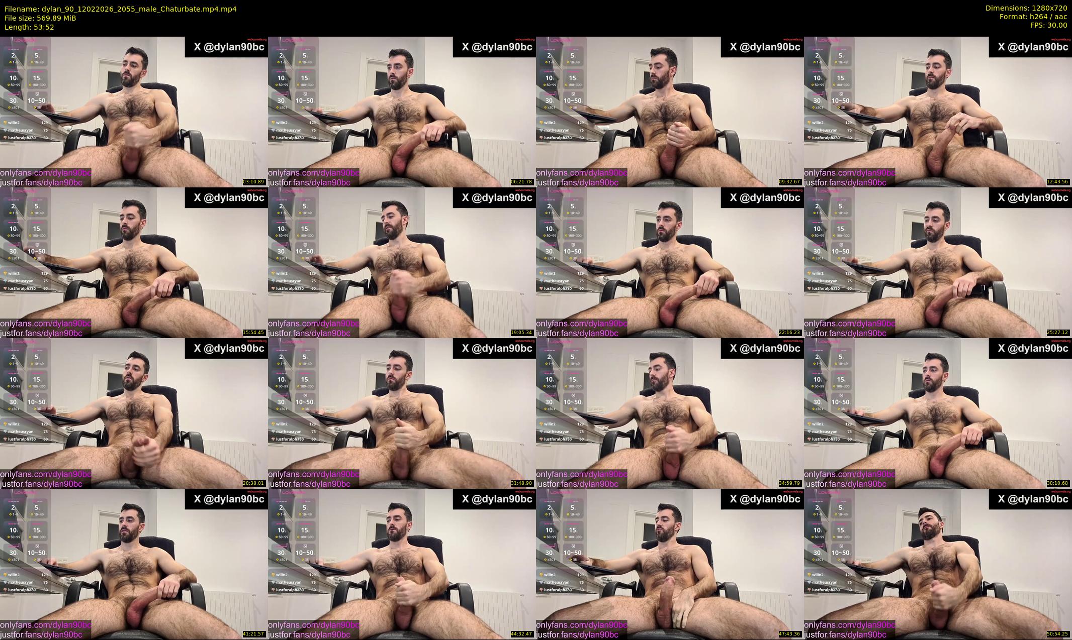 dylan_90 — 54 minute Chaturbate male cam show recording, 720p, Feb 12, 2026