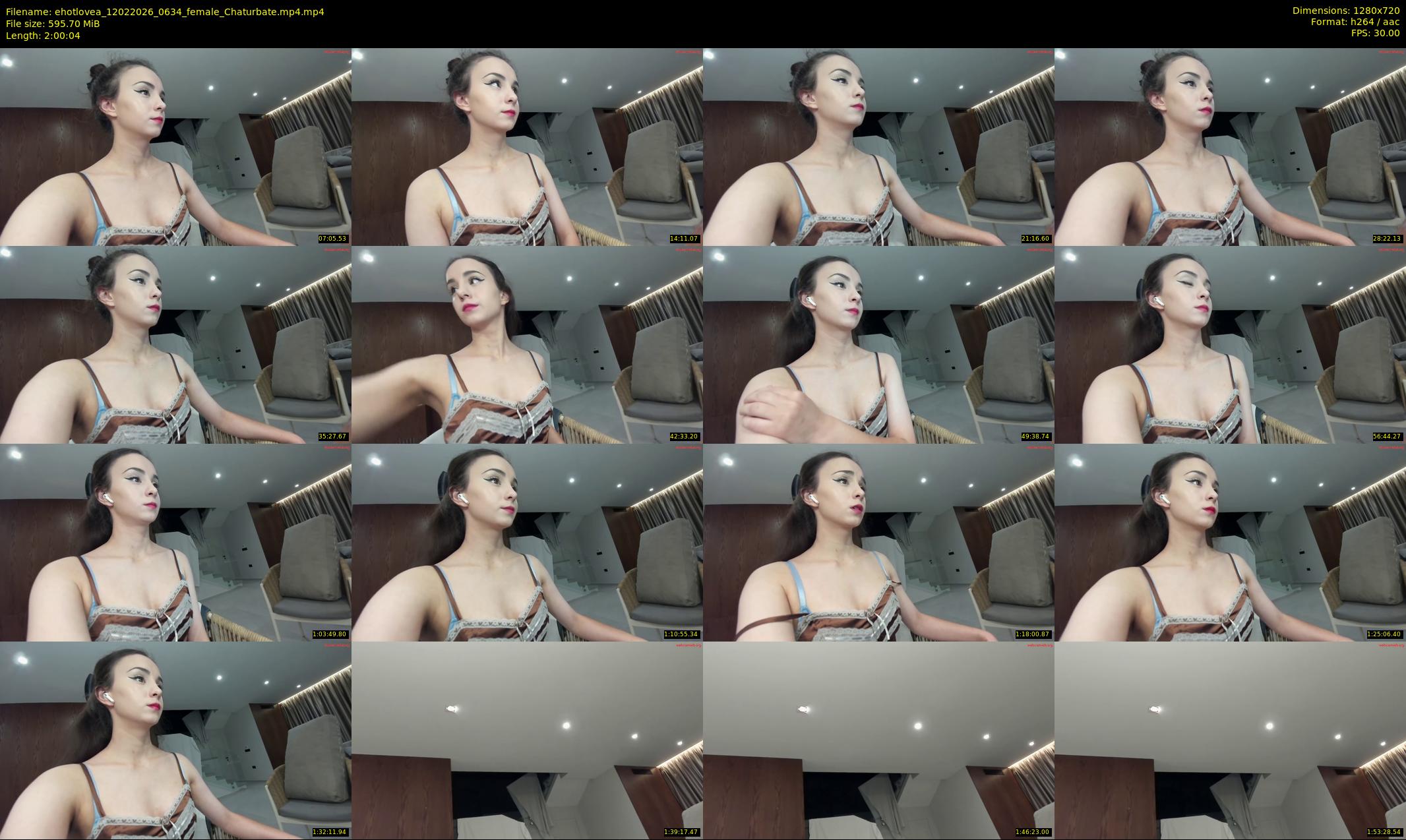 ehotlovea — 121 minute Chaturbate female cam show recording, 720p, Feb 12, 2026