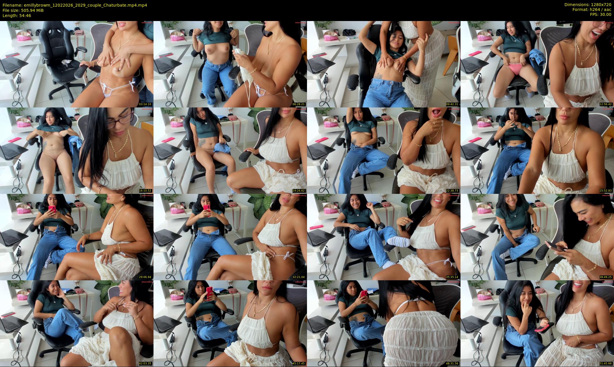 emillybrowm — 55 minute Chaturbate couple cam show recording, 720p, Feb 12, 2026