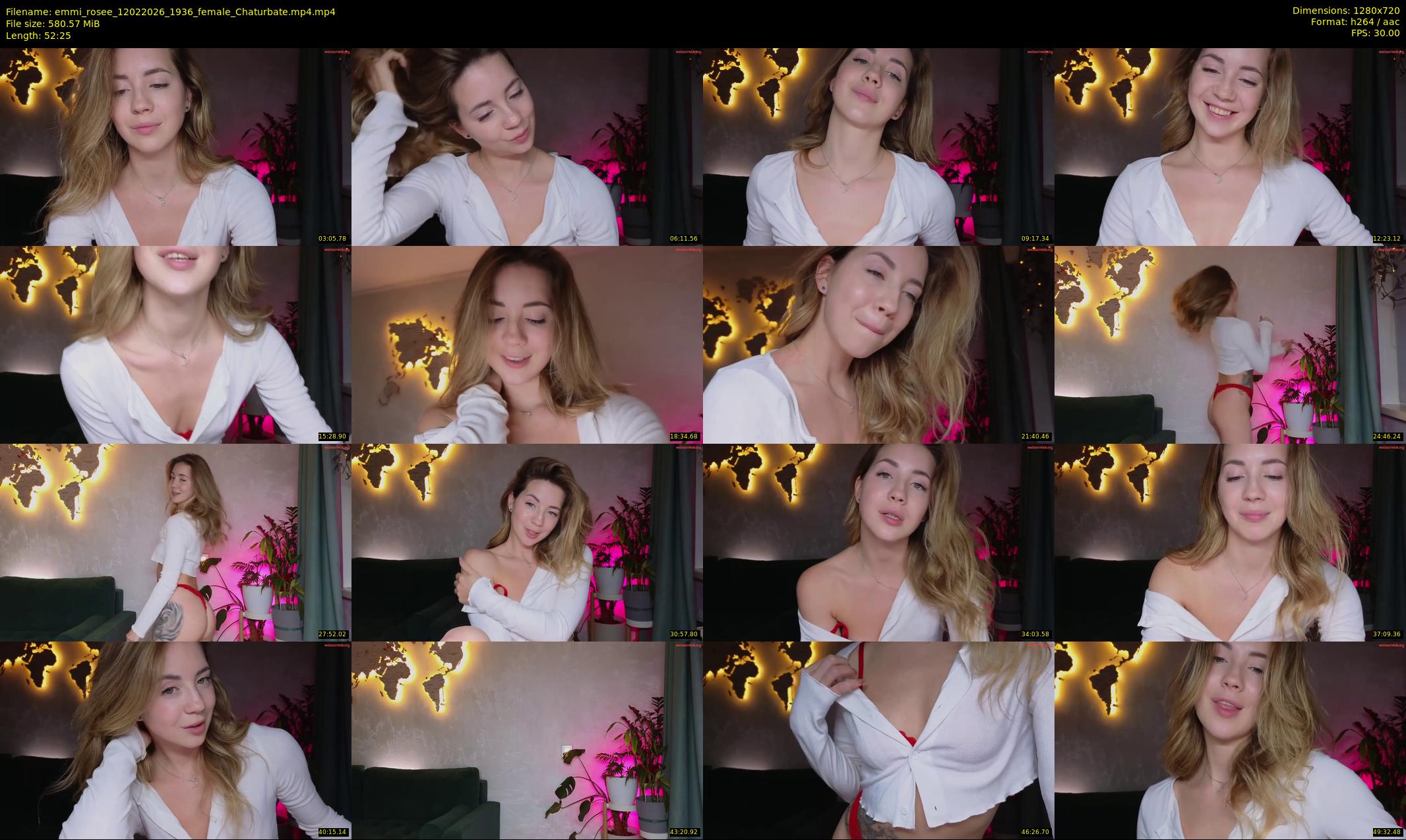 emmi_rosee — 53 minute Chaturbate female cam show recording, 720p, Feb 12, 2026