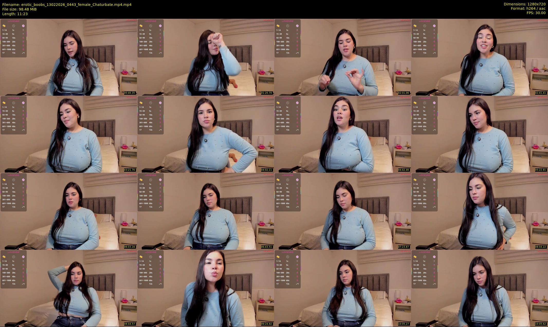 erotic_boobs — 12 minute Chaturbate female cam show recording, 720p, Feb 13, 2026