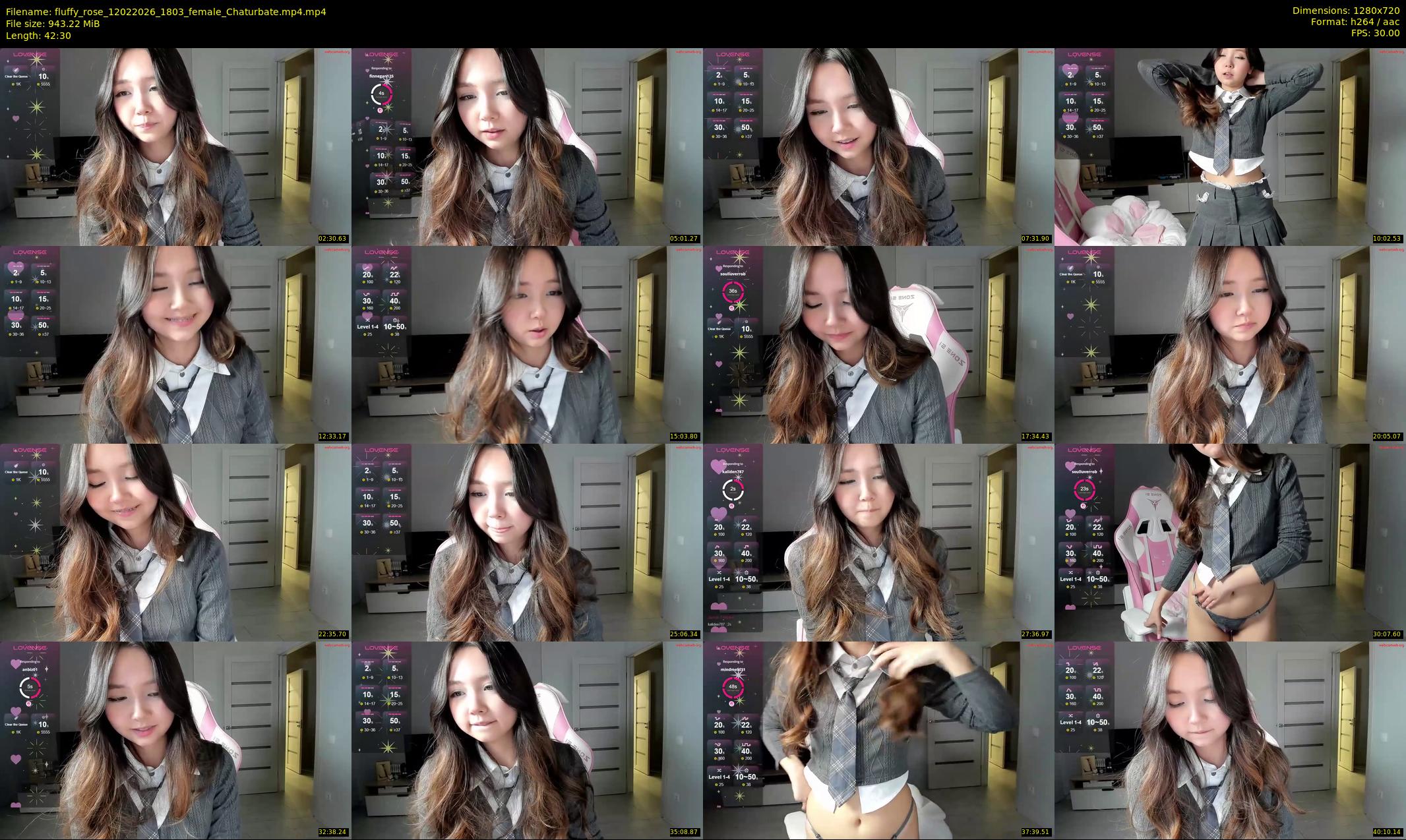 fluffy_rose — 43 minute Chaturbate female cam show recording, 720p, Feb 12, 2026