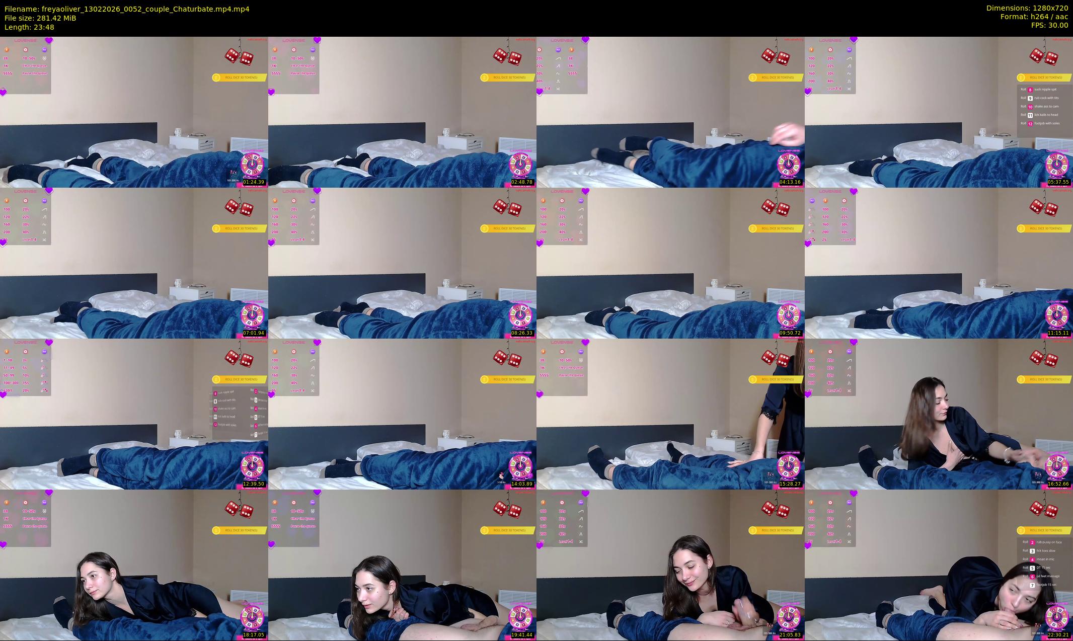 freyaoliver — 24 minute Chaturbate couple cam show recording, 720p, Feb 13, 2026