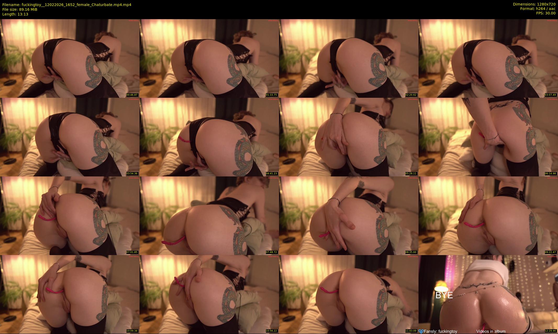 fuckingtoy_ — 14 minute Chaturbate female cam show recording, 720p, Feb 12, 2026