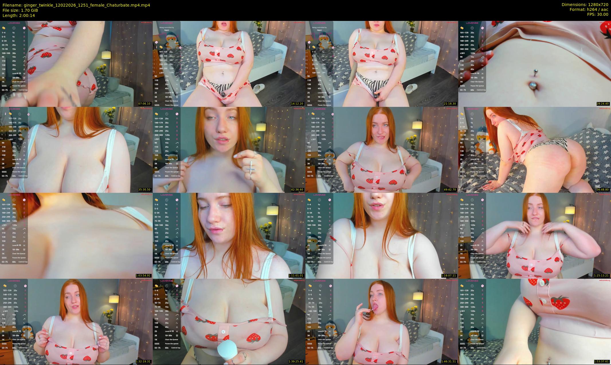 ginger_twinkle — 121 minute Chaturbate female cam show recording, 720p, Feb 12, 2026