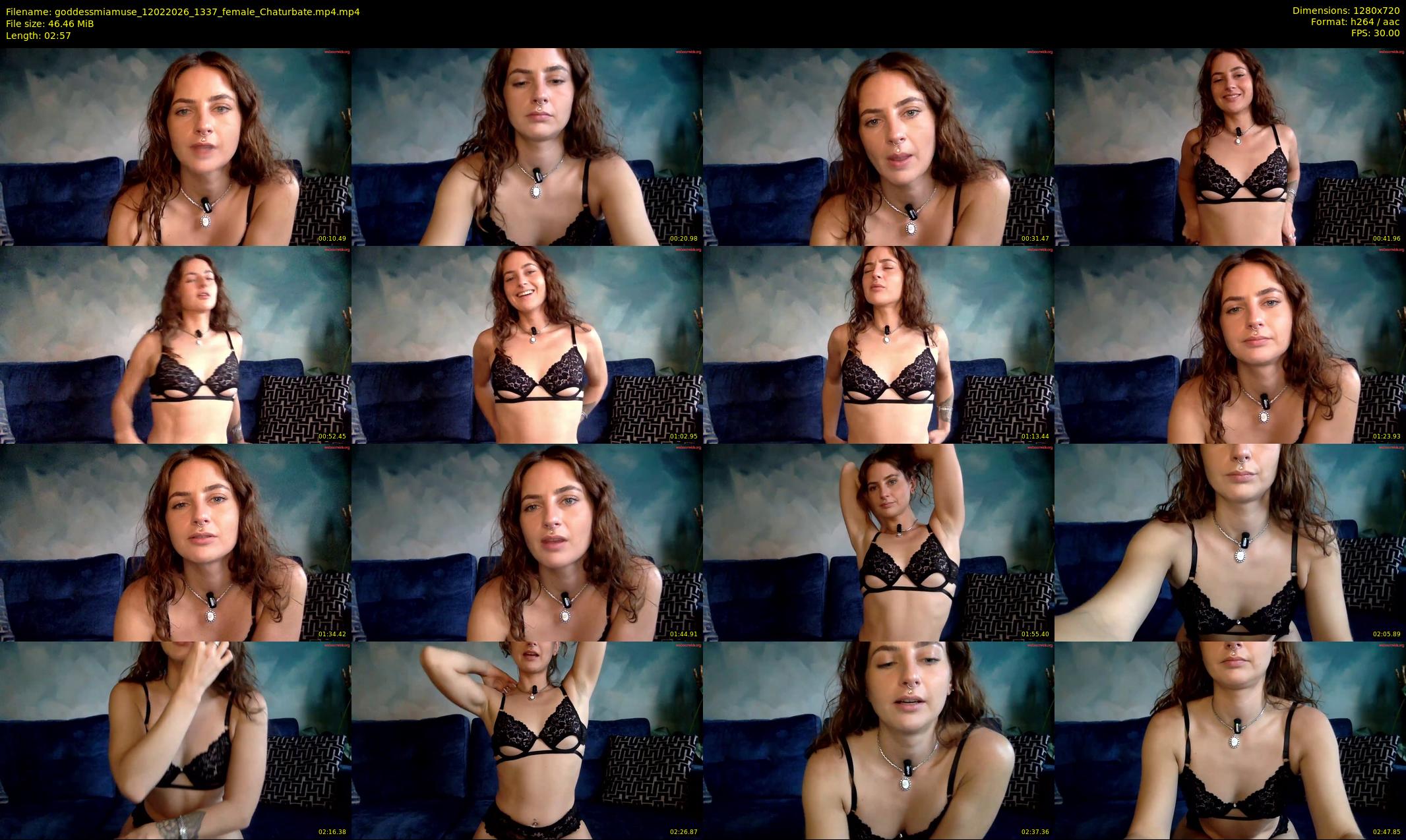 goddessmiamuse — 3 minute Chaturbate female cam show recording, 720p, Feb 12, 2026