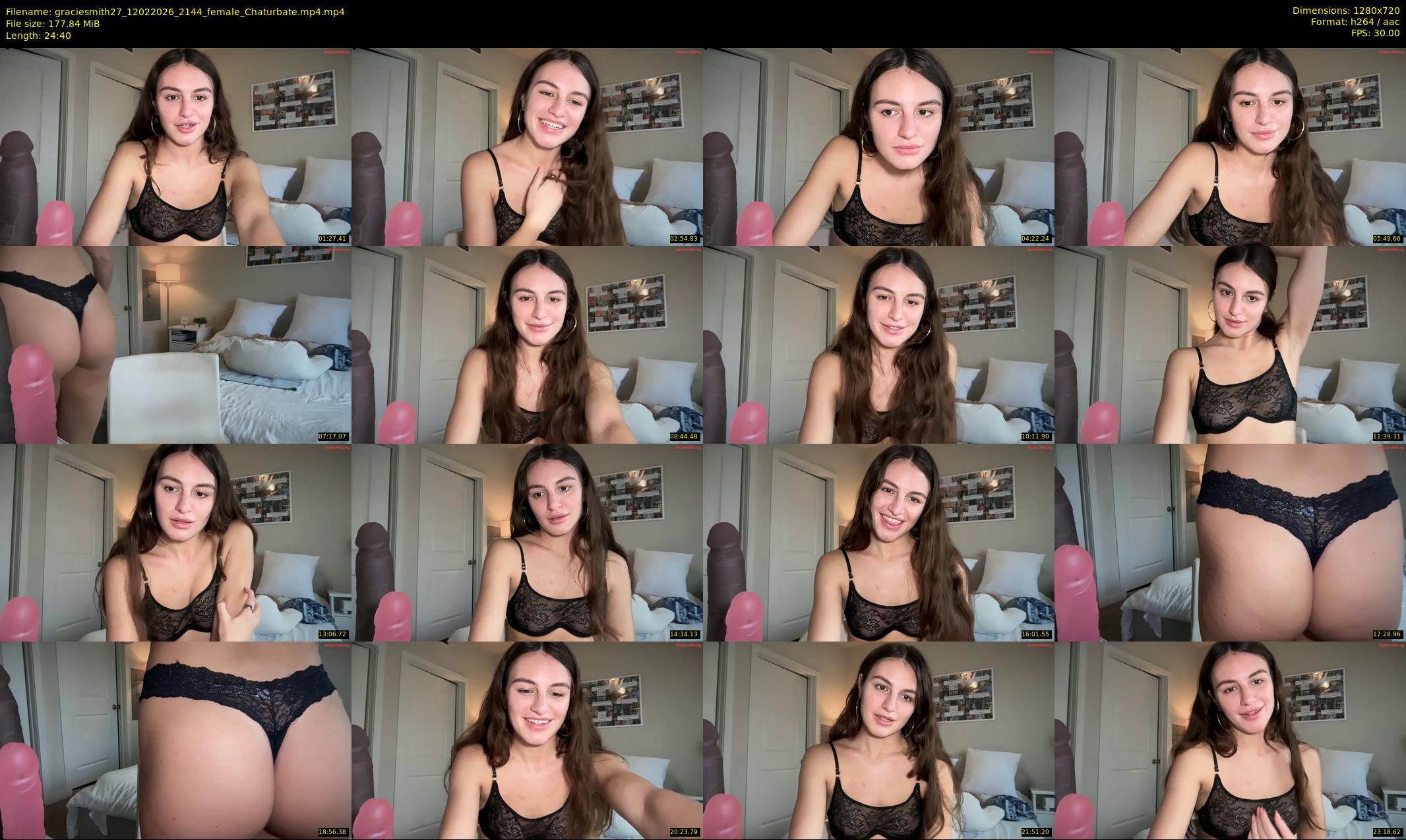 graciesmith27 — 25 minute Chaturbate female cam show recording, 720p, Feb 12, 2026