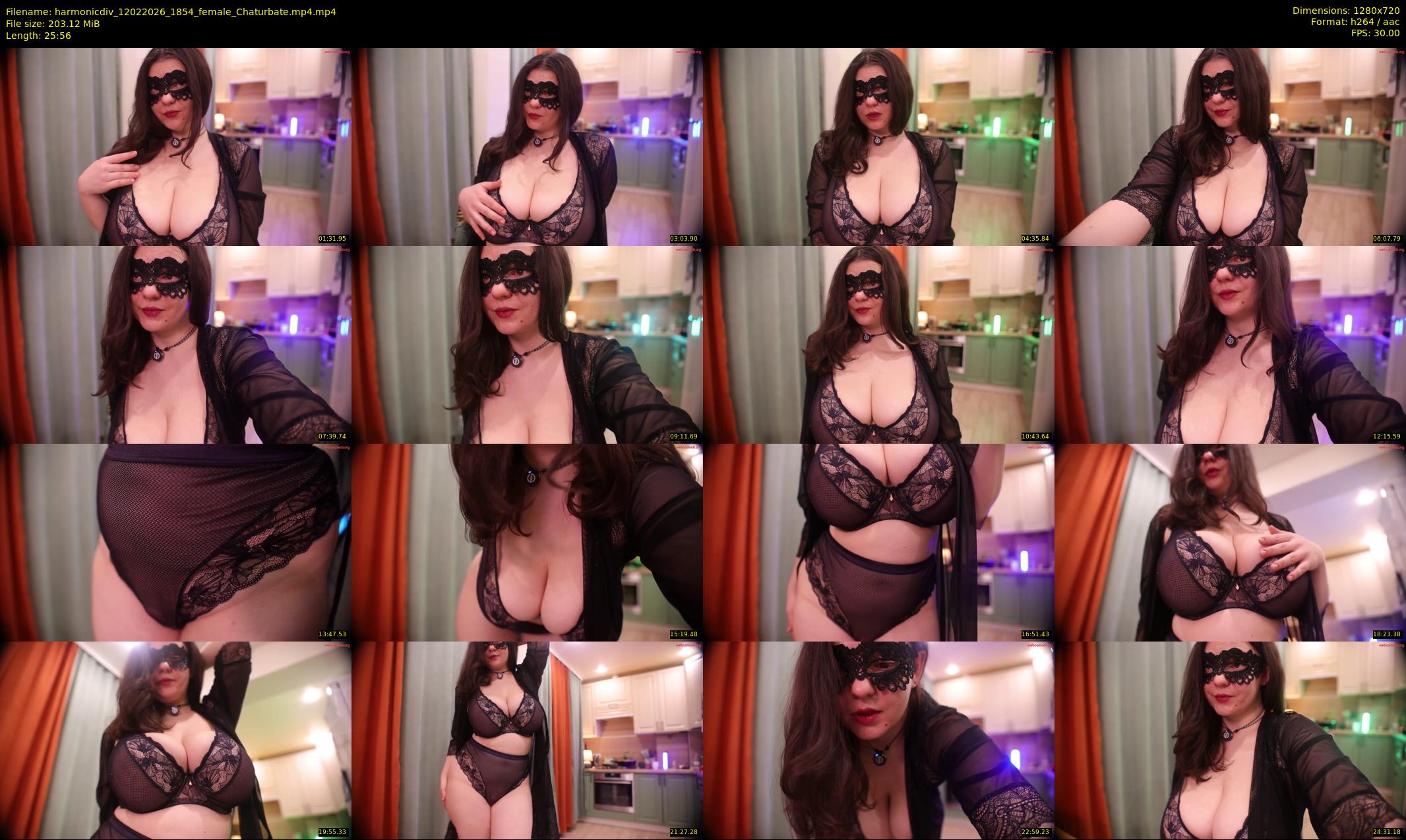 harmonicdiv — 26 minute Chaturbate female cam show recording, 720p, Feb 12, 2026