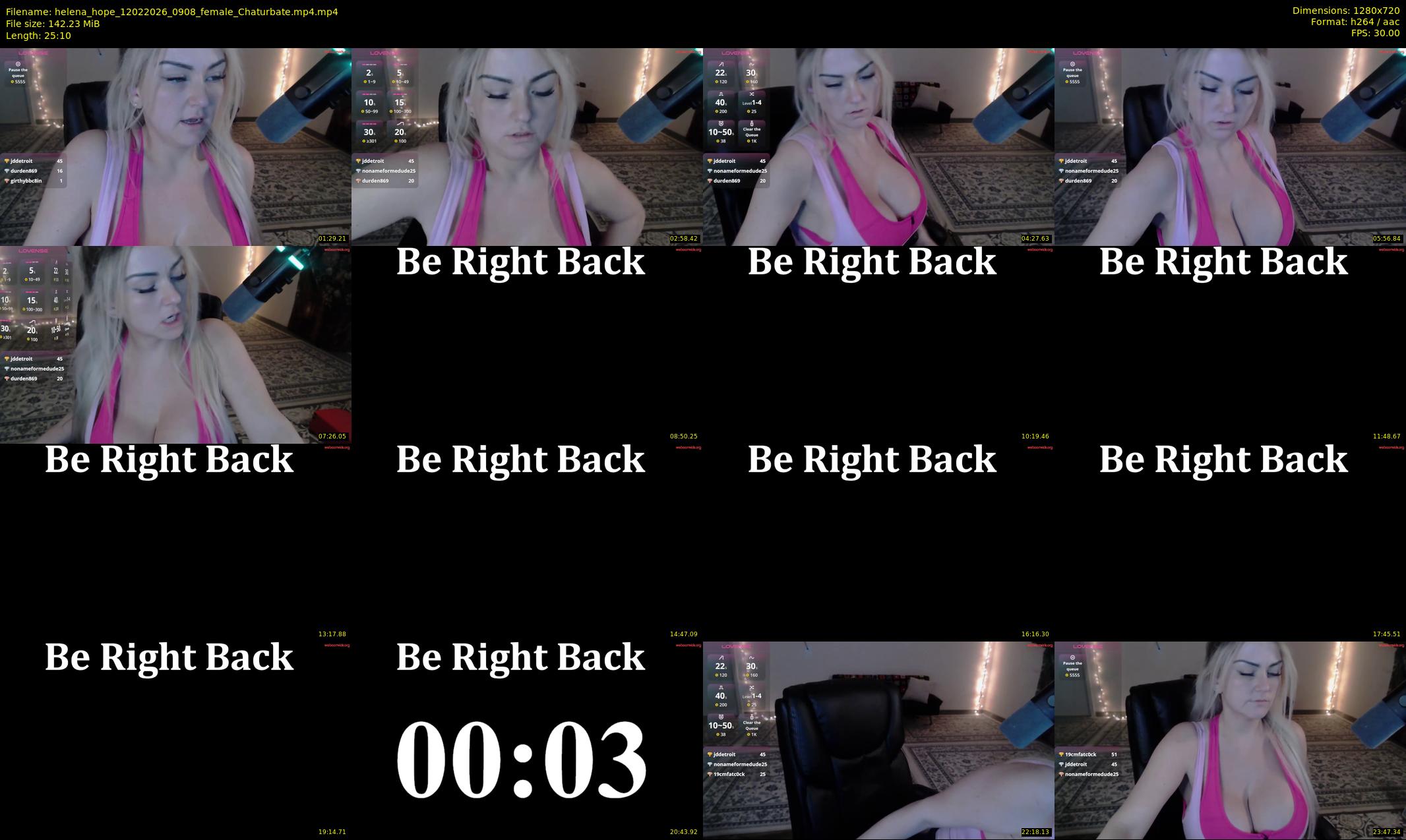 helena_hope — 26 minute Chaturbate female cam show recording, 720p, Feb 12, 2026