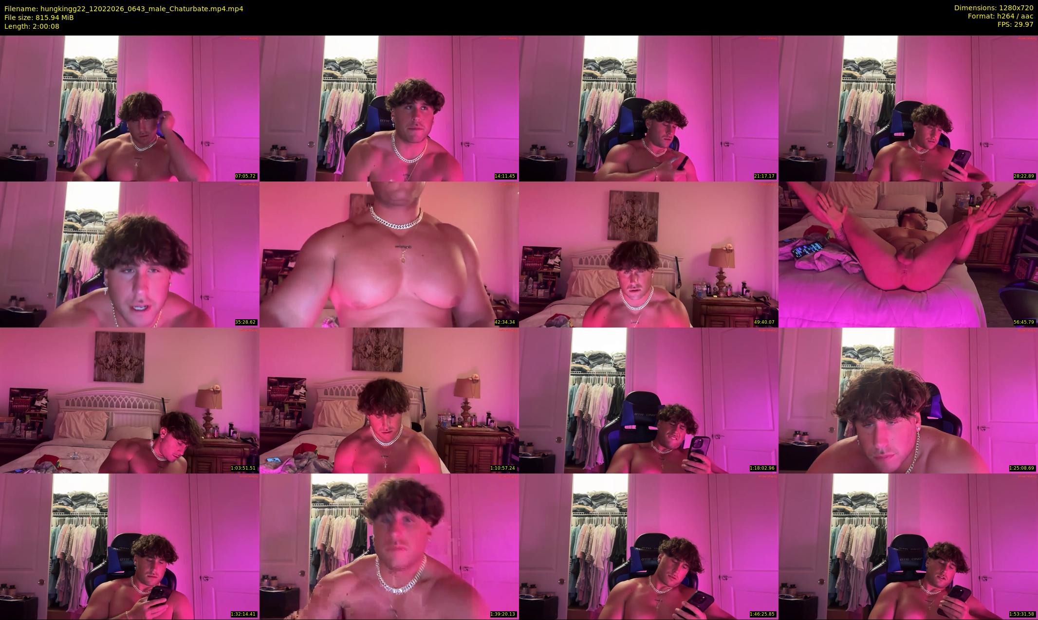 hungkingg22 — 121 minute Chaturbate male cam show recording, 720p, Feb 12, 2026