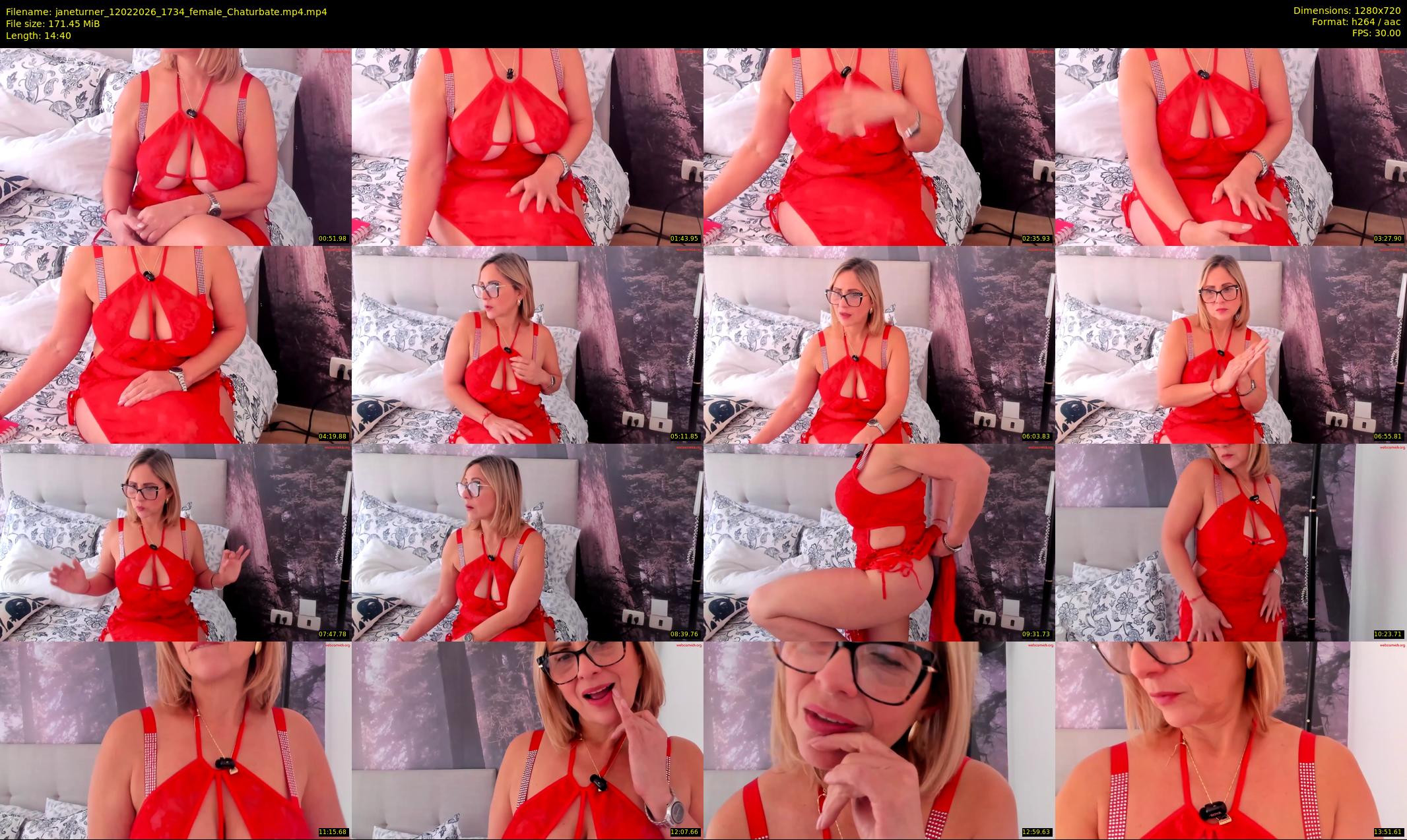 janeturner — 15 minute Chaturbate female cam show recording, 720p, Feb 12, 2026