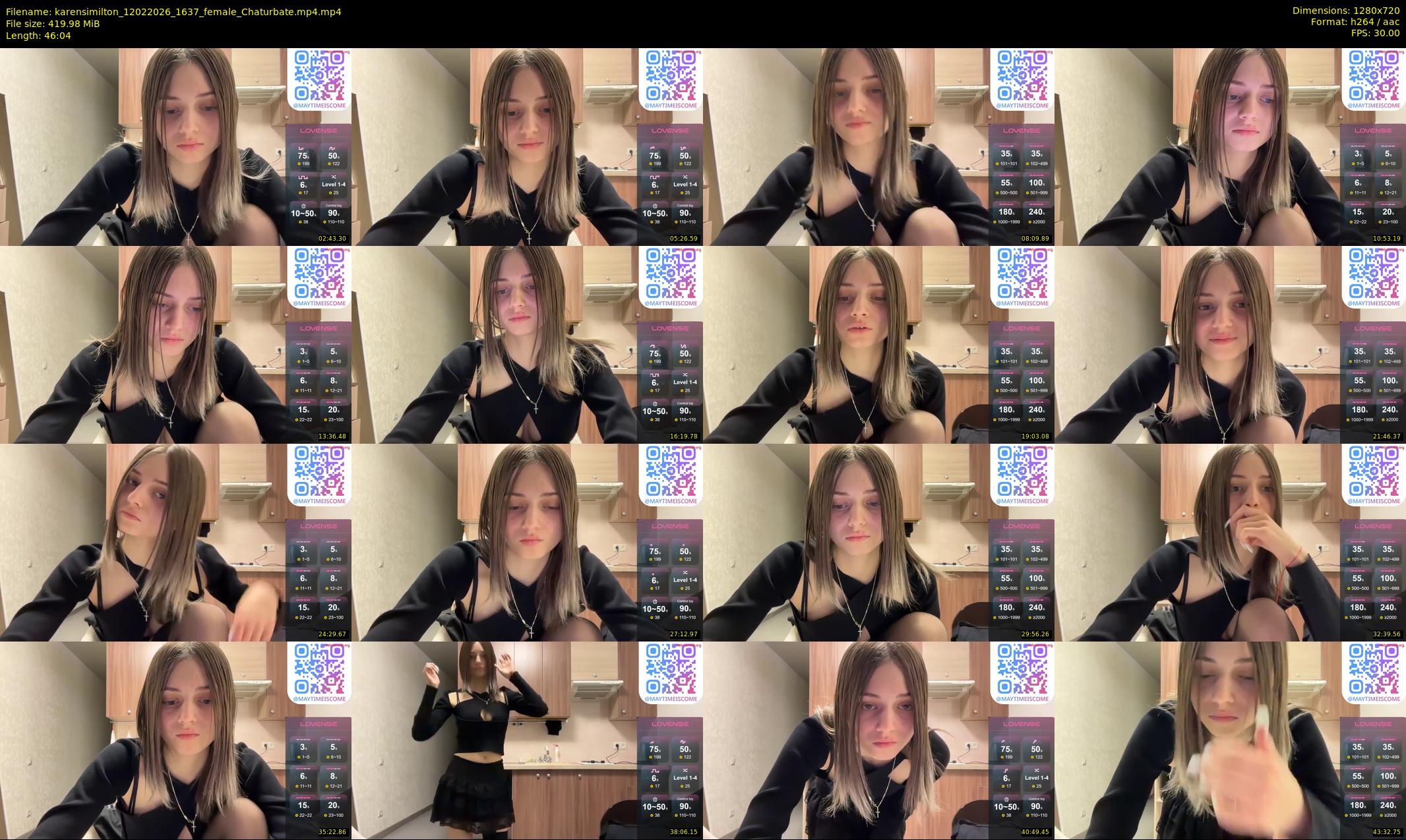 karensimilton — 47 minute Chaturbate female cam show recording, 720p, Feb 12, 2026
