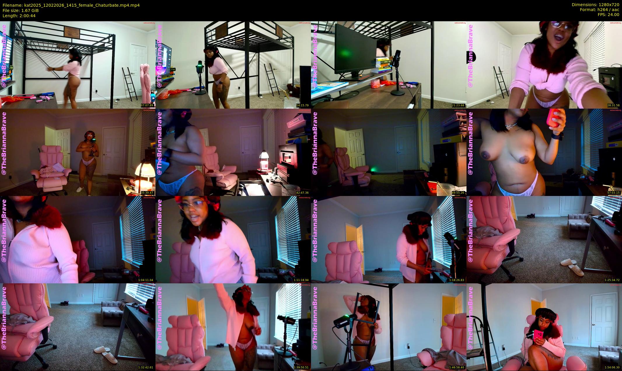 kat2025 — 121 minute Chaturbate female cam show recording, 720p, Feb 12, 2026