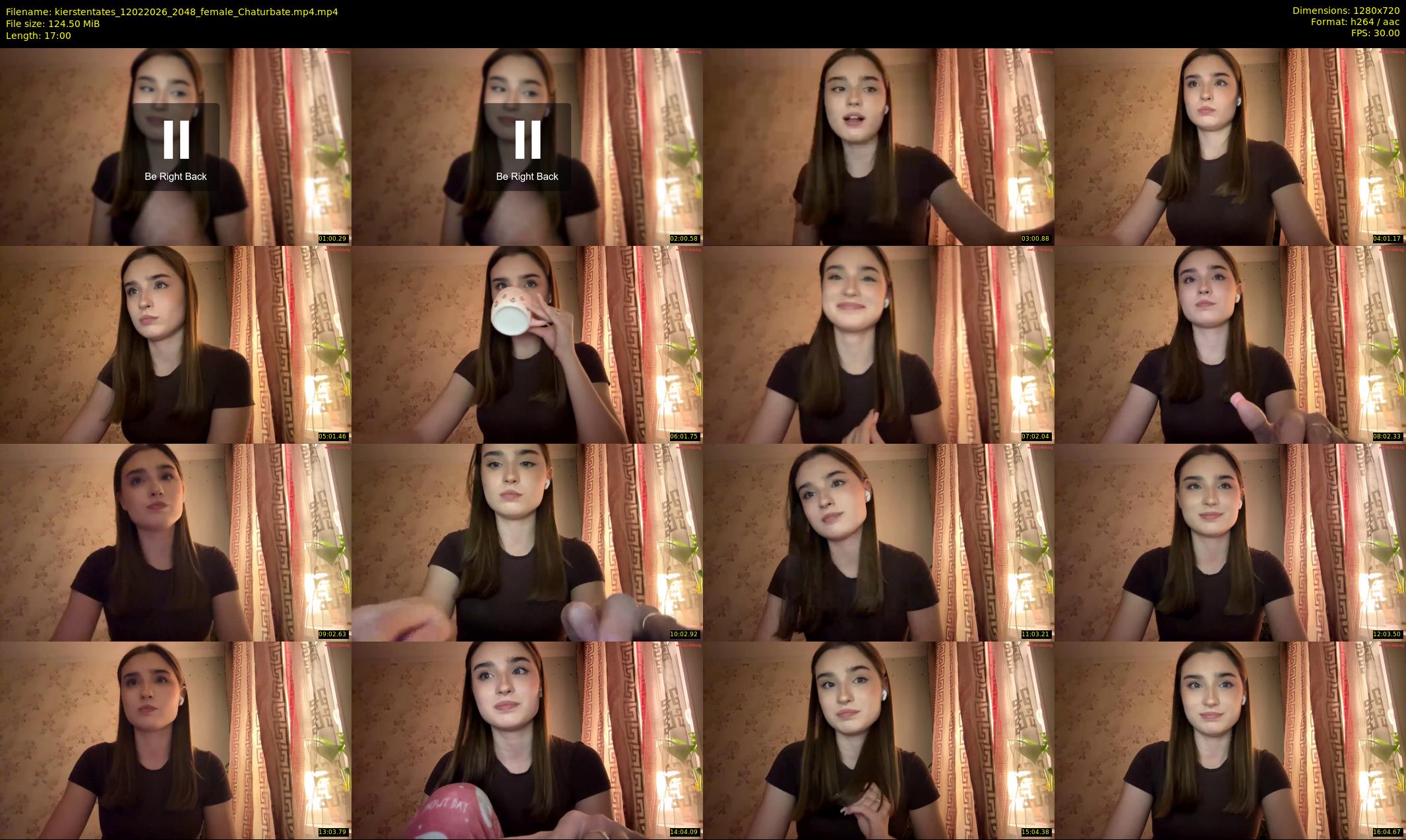 kierstentates — 17 minute Chaturbate female cam show recording, 720p, Feb 12, 2026