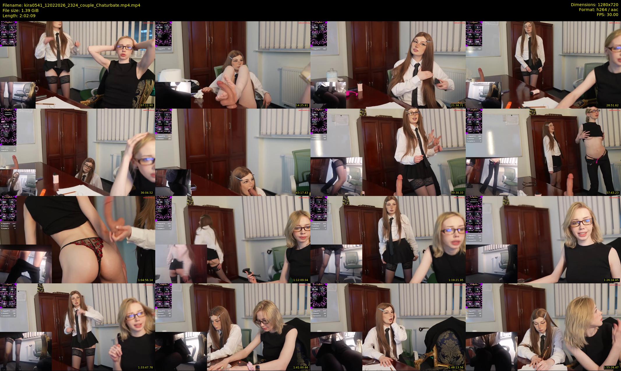 kira0541 — 123 minute Chaturbate couple cam show recording, 720p, Feb 12, 2026
