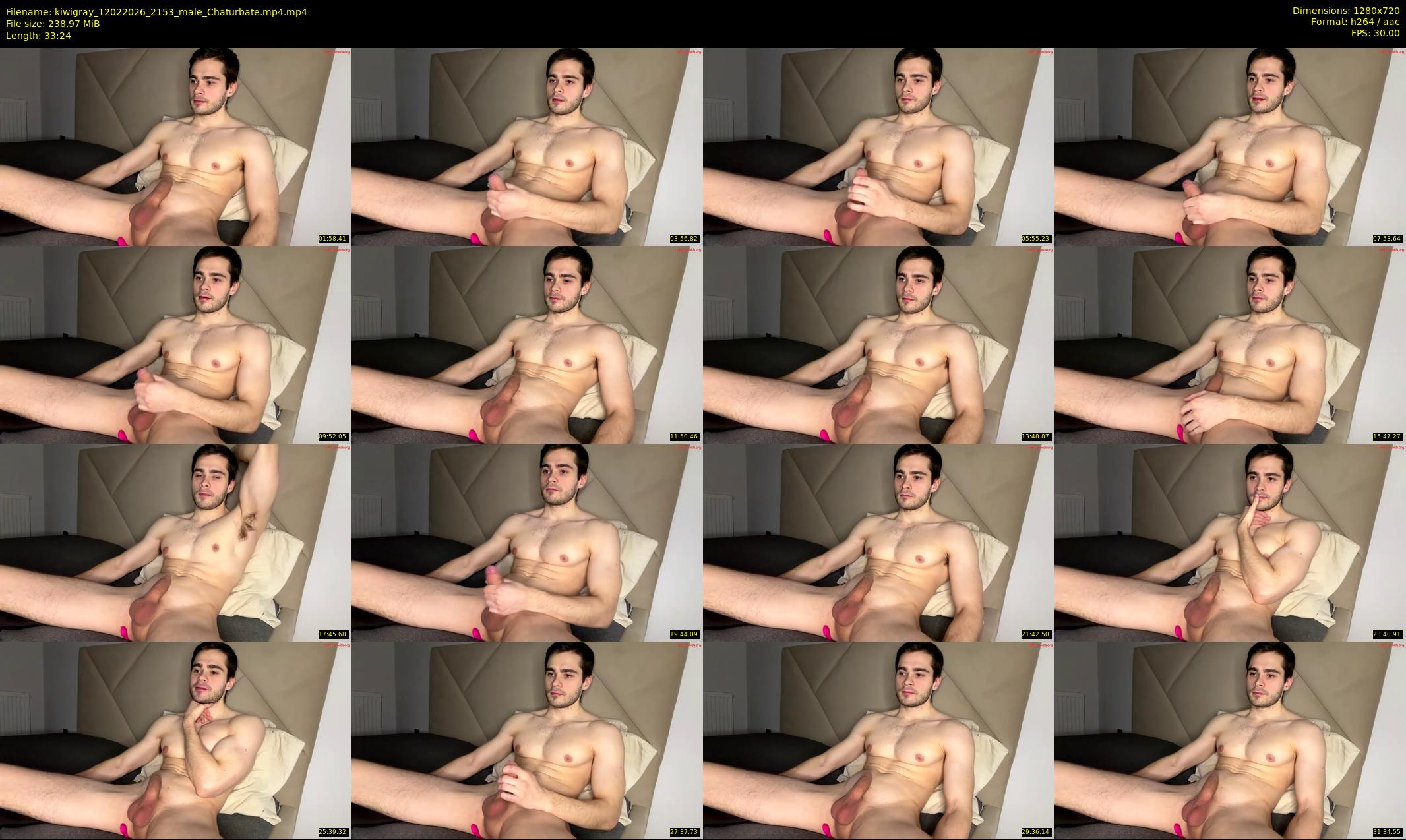kiwigray — 34 minute Chaturbate male cam show recording, 720p, Feb 12, 2026