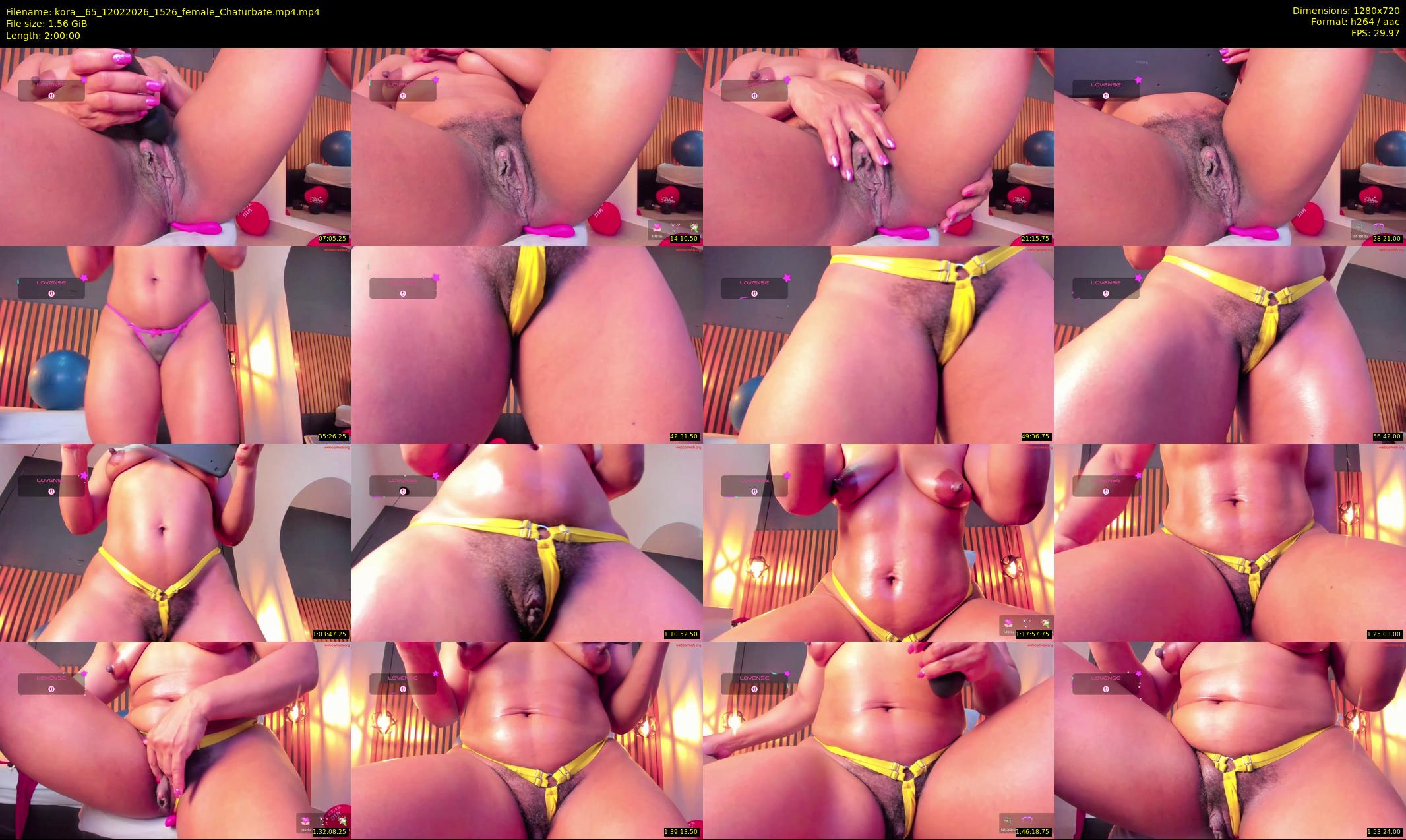 kora__65 — 120 minute Chaturbate female cam show recording, 720p, Feb 12, 2026