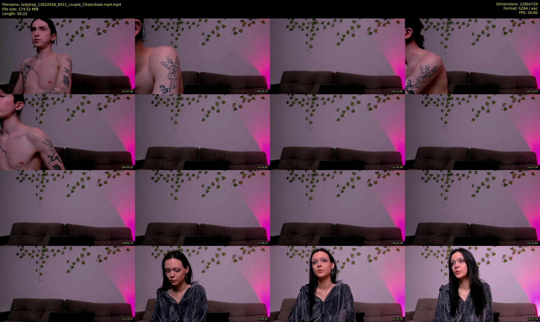 ladytrep — 31 minute Chaturbate couple cam show recording, 720p, Feb 13, 2026