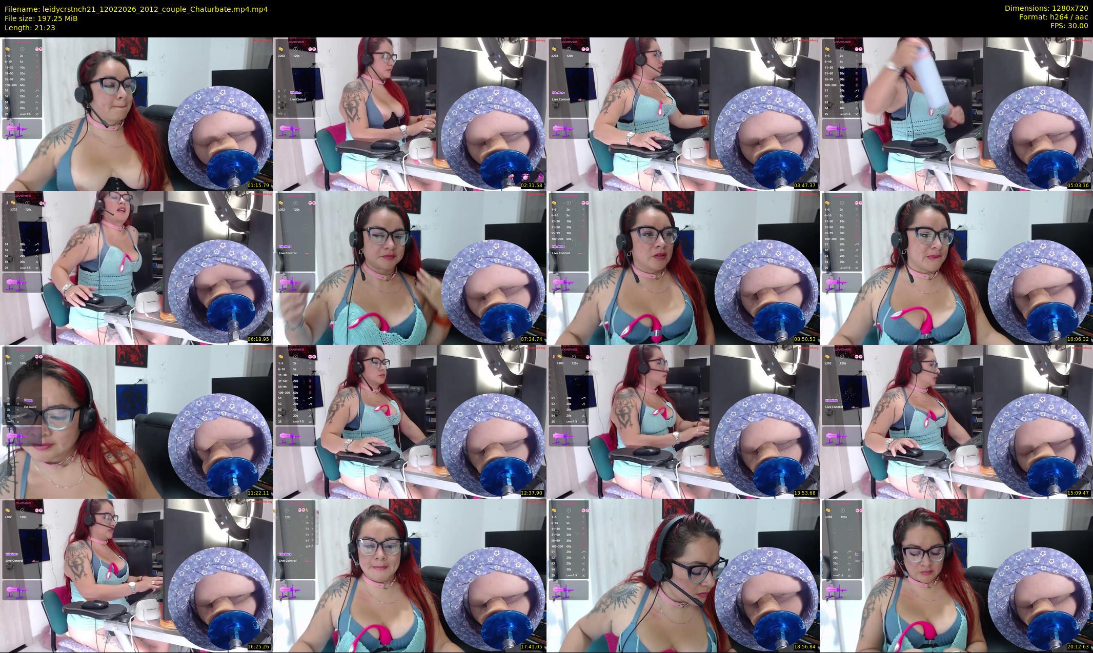 leidycrstnch21 — 22 minute Chaturbate female cam show recording, 720p, Feb 12, 2026