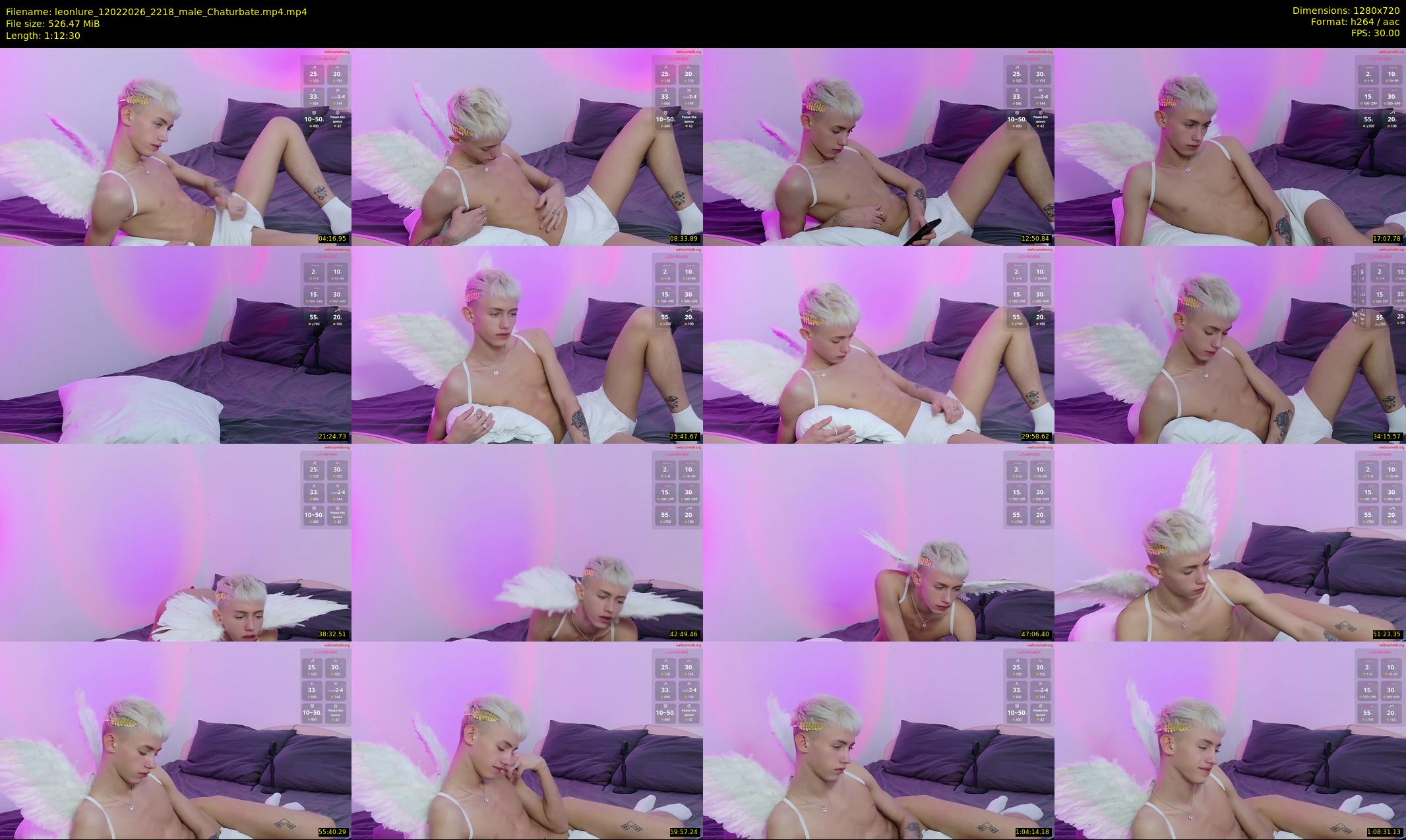 leonlure — 73 minute Chaturbate male cam show recording, 720p, Feb 12, 2026