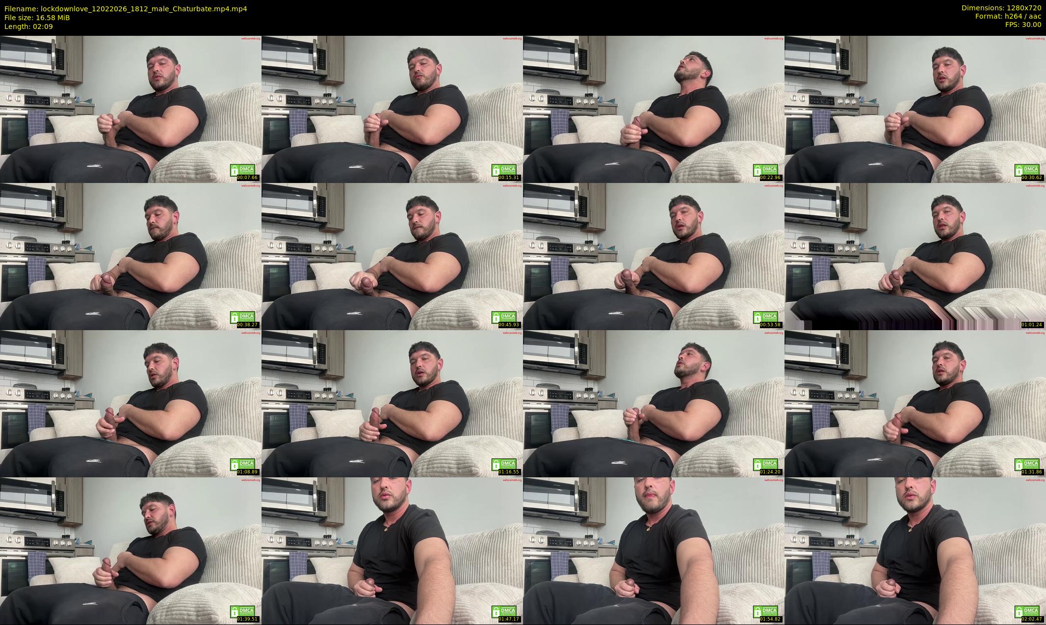 lockdownlove — 3 minute Chaturbate male cam show recording, 720p, Feb 12, 2026