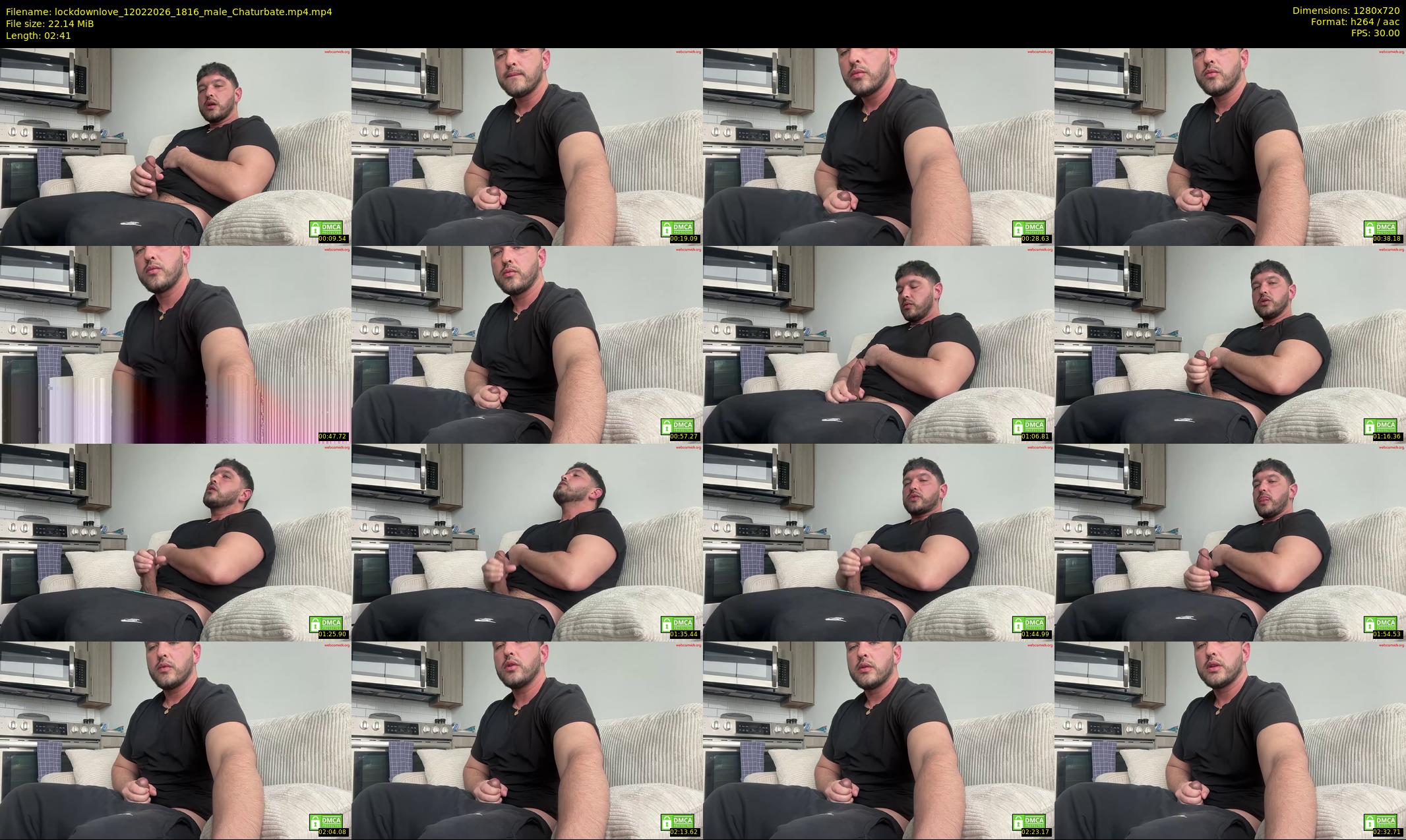lockdownlove — 3 minute Chaturbate male cam show recording, 720p, Feb 12, 2026