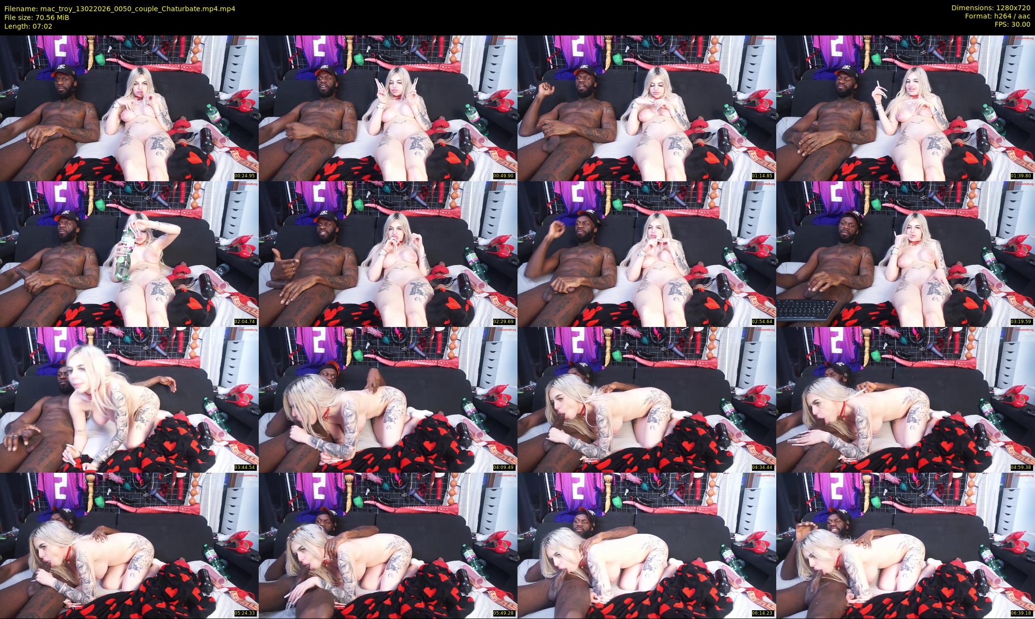 mac_troy — 8 minute Chaturbate couple cam show recording, 720p, Feb 13, 2026