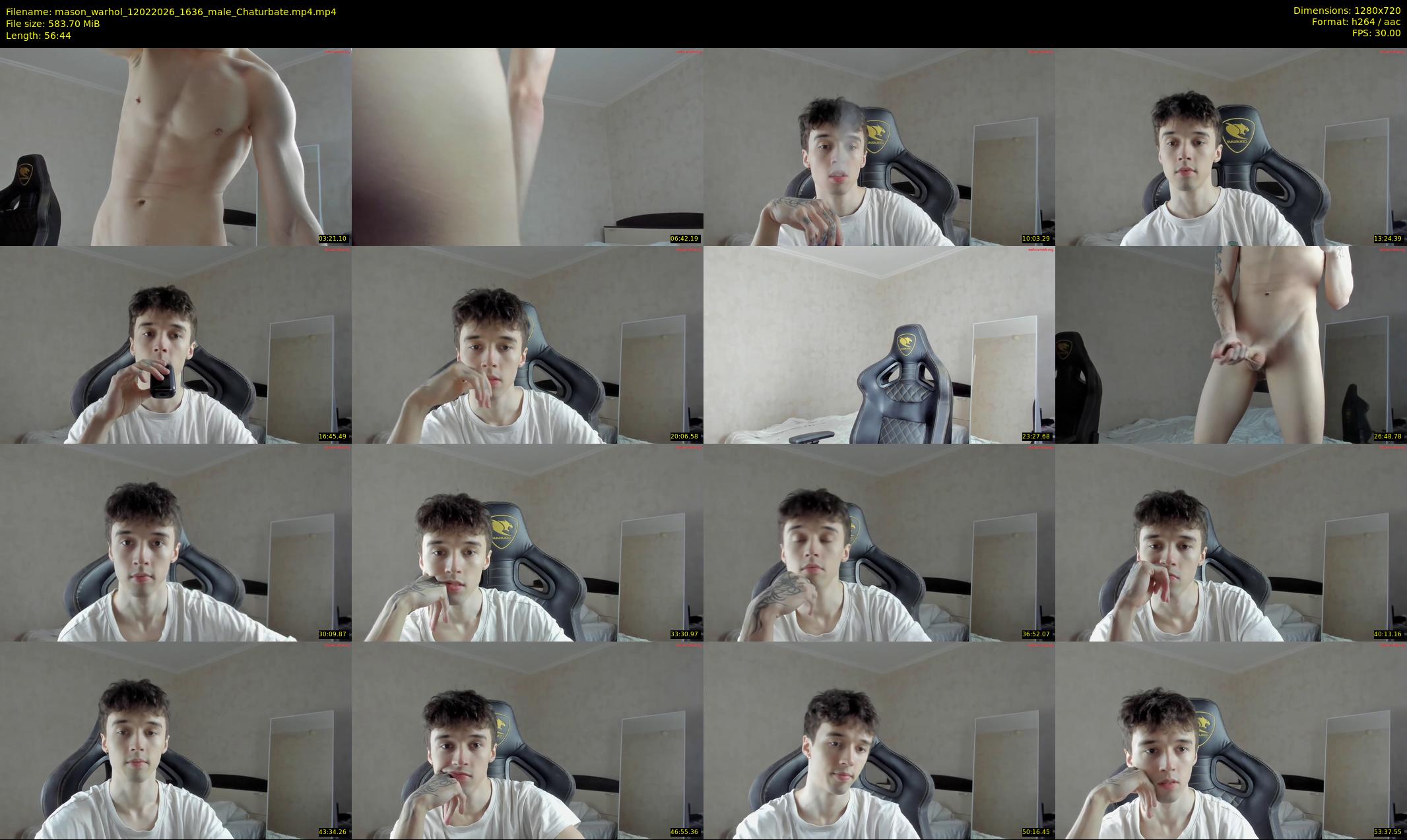 mason_warhol — 57 minute Chaturbate male cam show recording, 720p, Feb 12, 2026