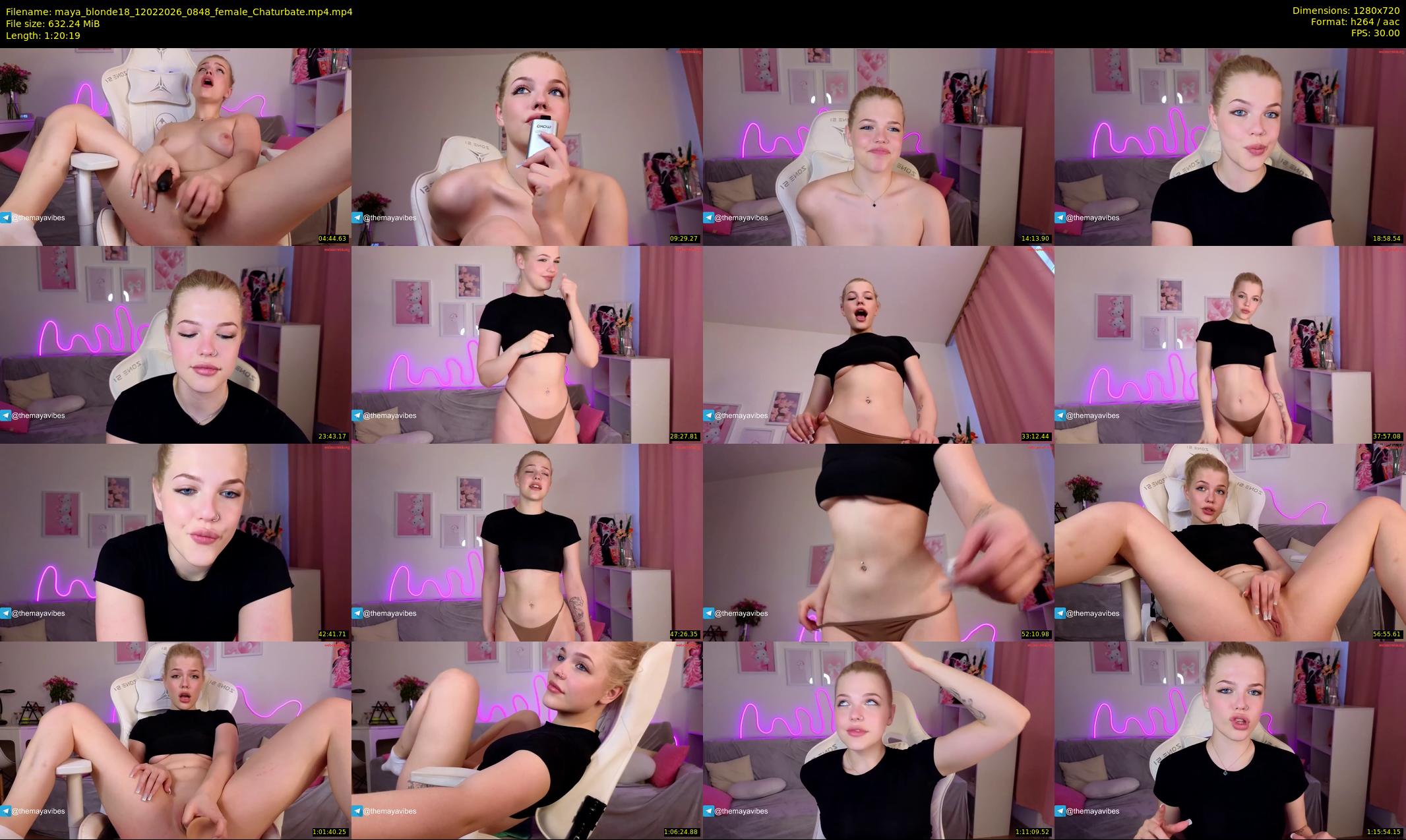 maya_blonde18 — 81 minute Chaturbate female cam show recording, 720p, Feb 12, 2026