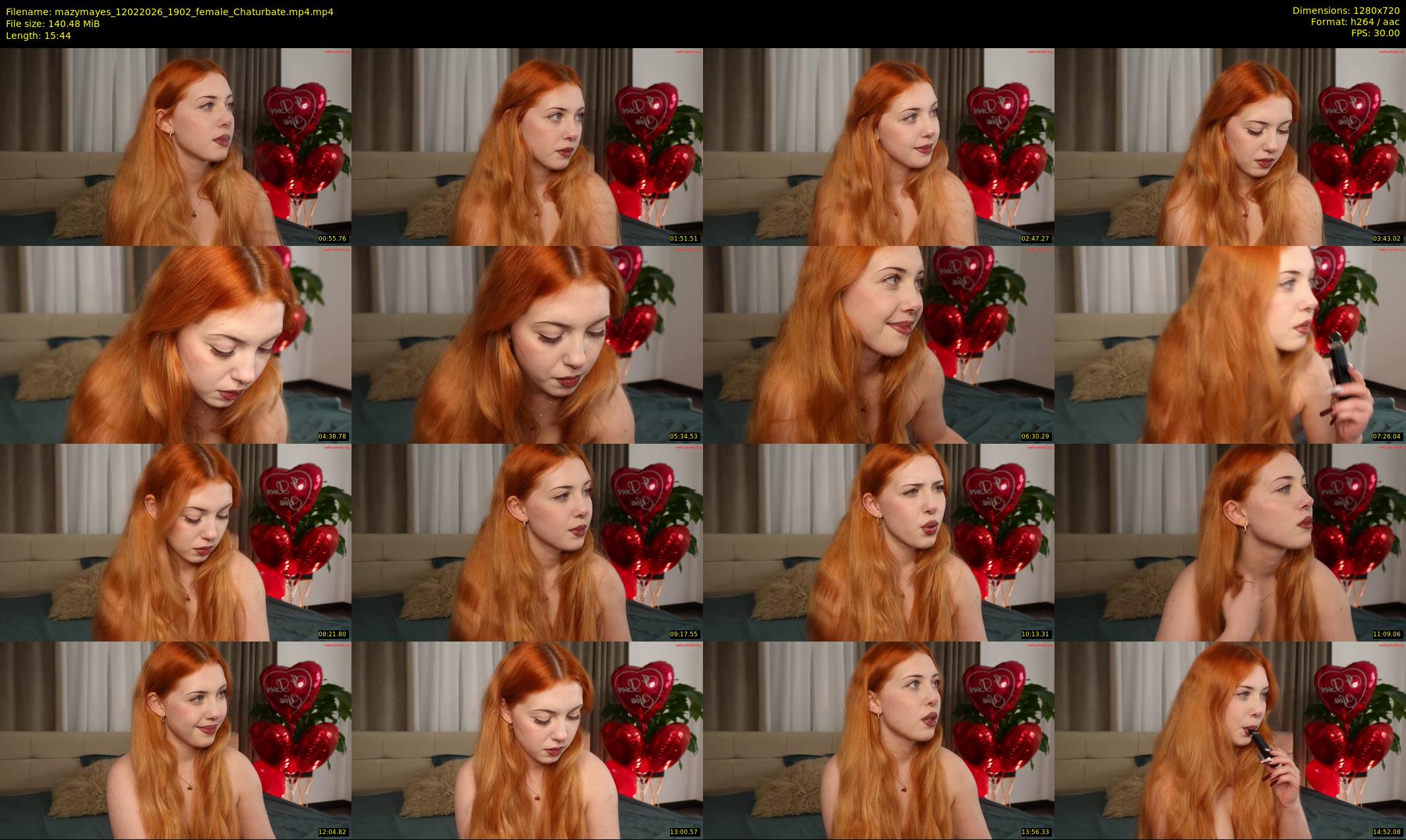mazymayes — 16 minute Chaturbate female cam show recording, 720p, Feb 12, 2026