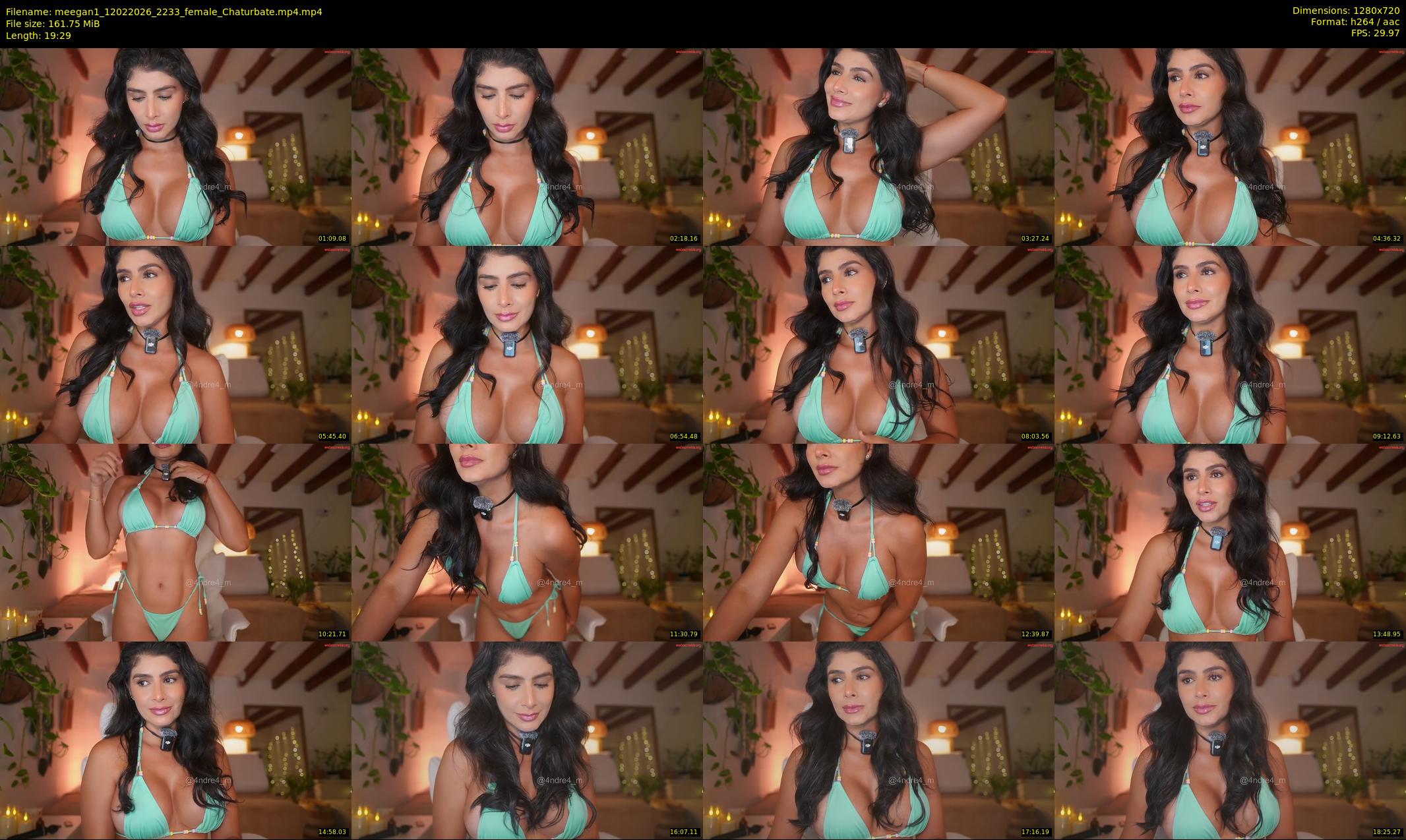 meegan1 — 20 minute Chaturbate female cam show recording, 720p, Feb 12, 2026