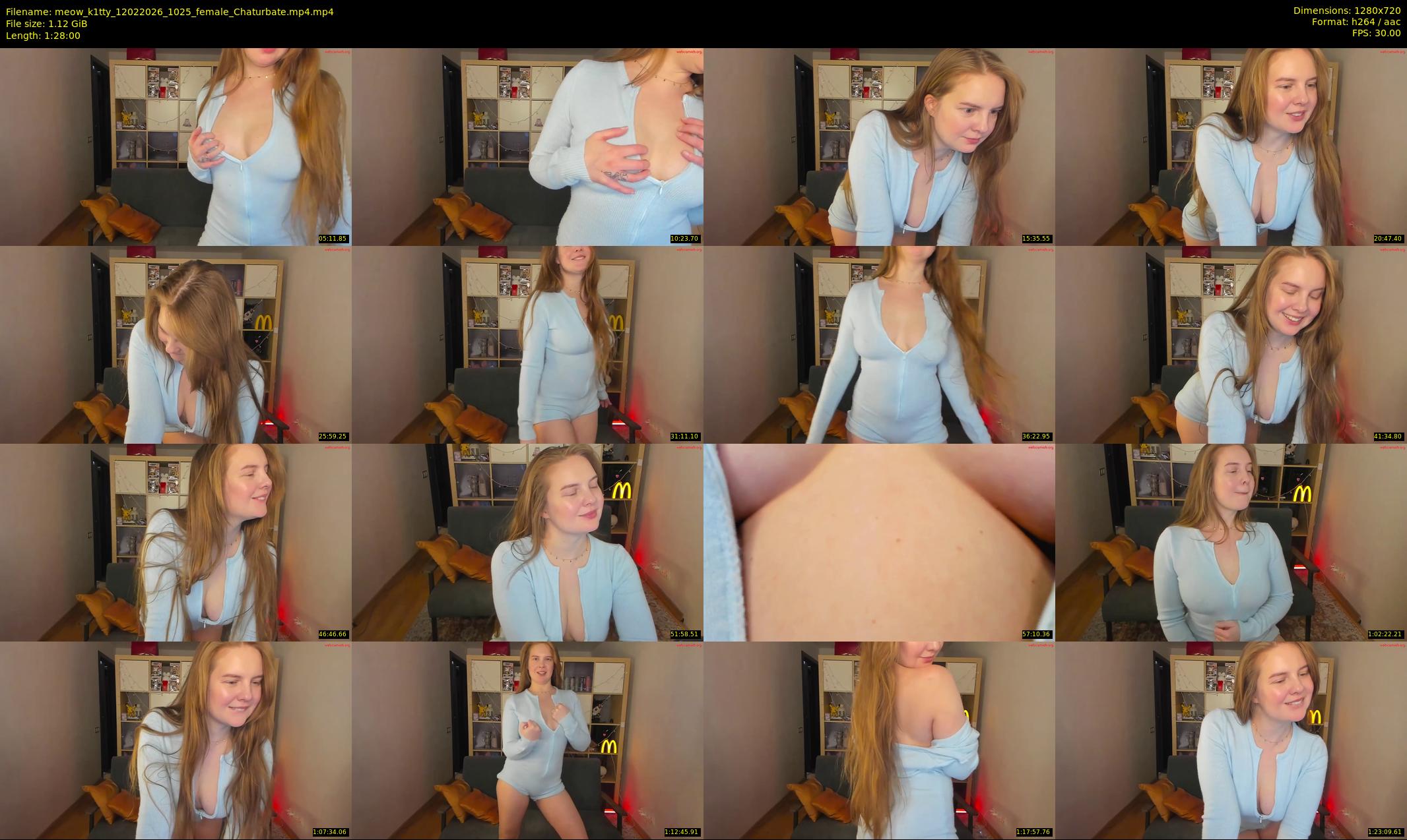meow_k1tty — 88 minute Chaturbate female cam show recording, 720p, Feb 12, 2026