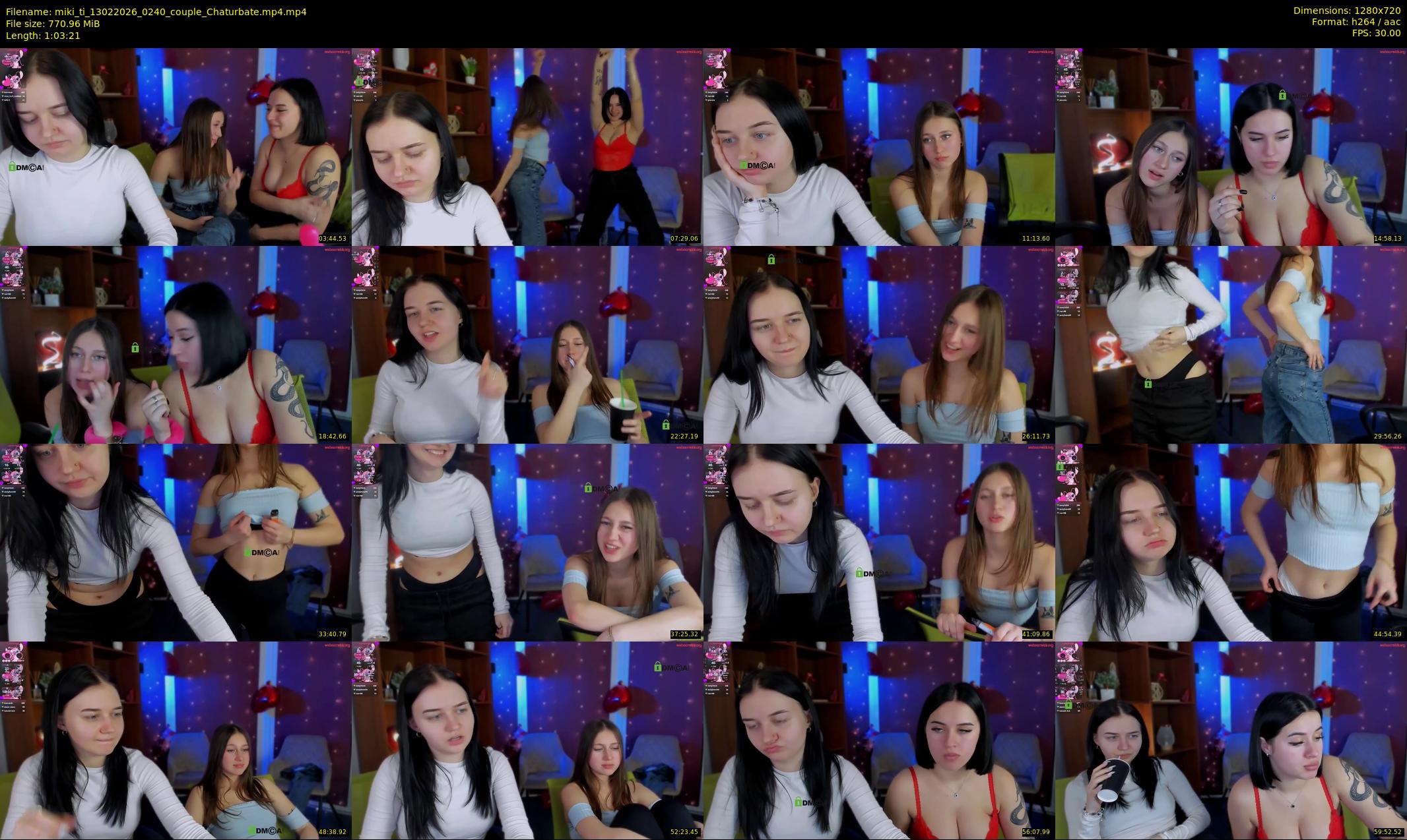 miki_ti — 64 minute Chaturbate female cam show recording, 720p, Feb 13, 2026