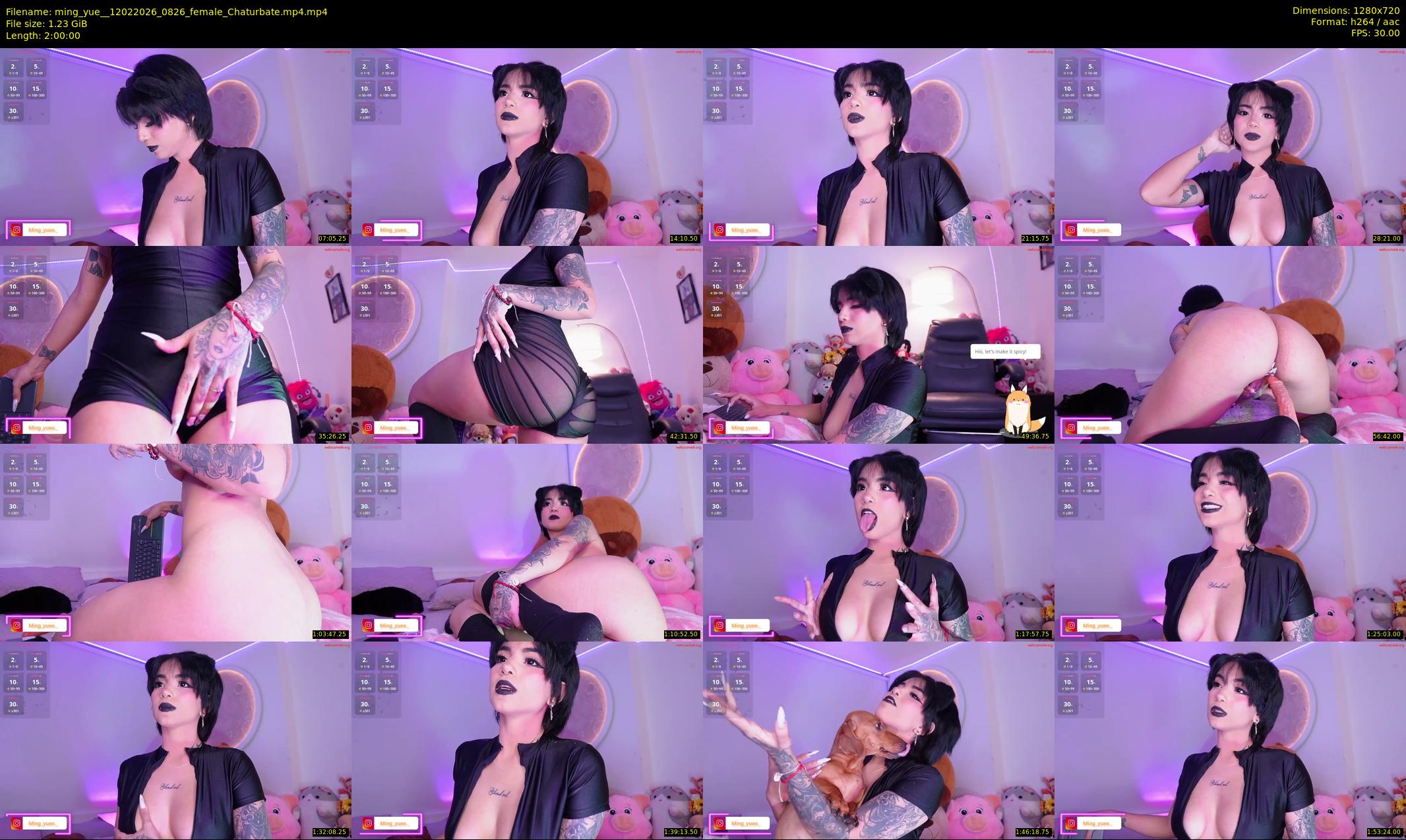 ming_yue_ — 120 minute Chaturbate female cam show recording, 720p, Feb 12, 2026