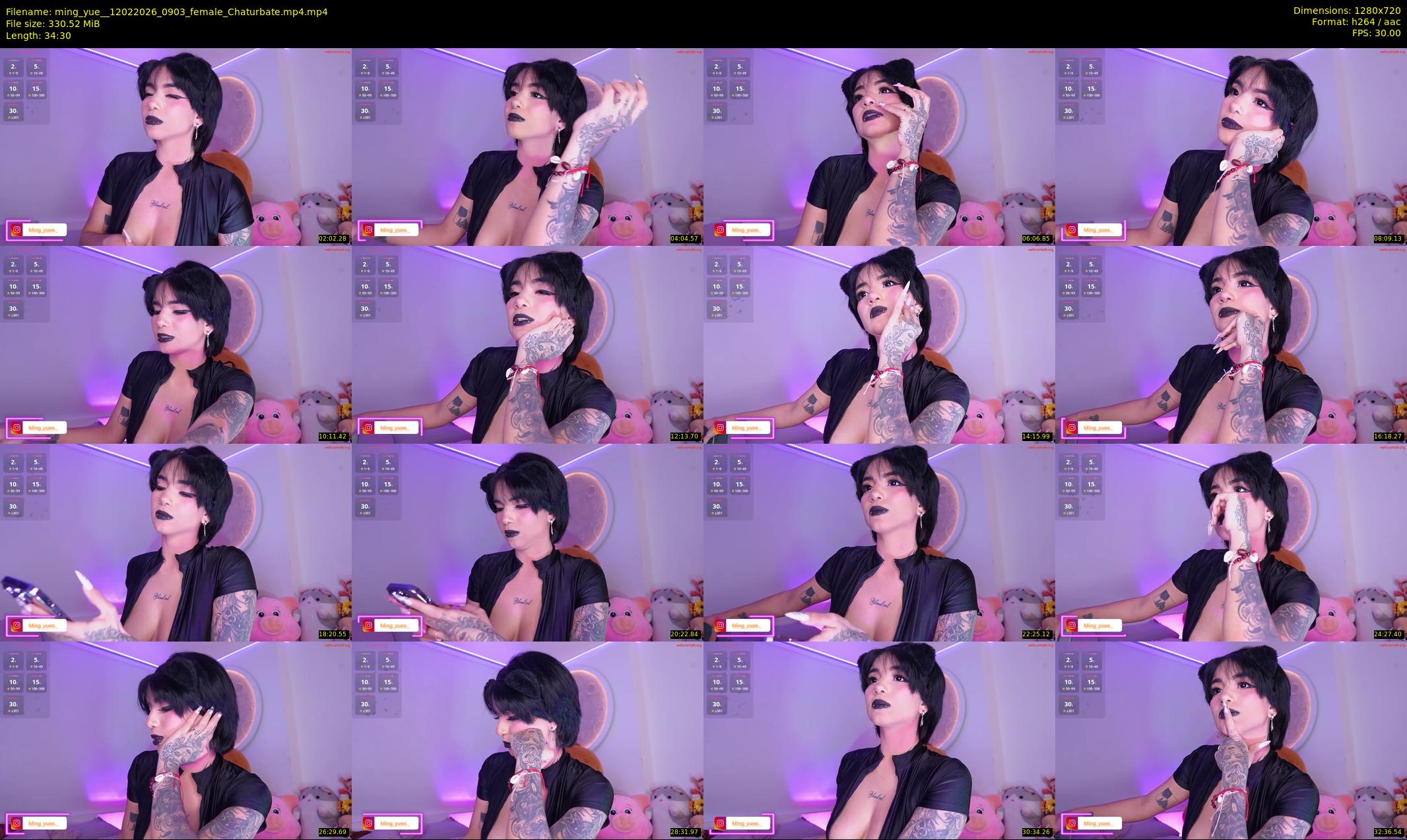 ming_yue_ — 35 minute Chaturbate female cam show recording, 720p, Feb 12, 2026