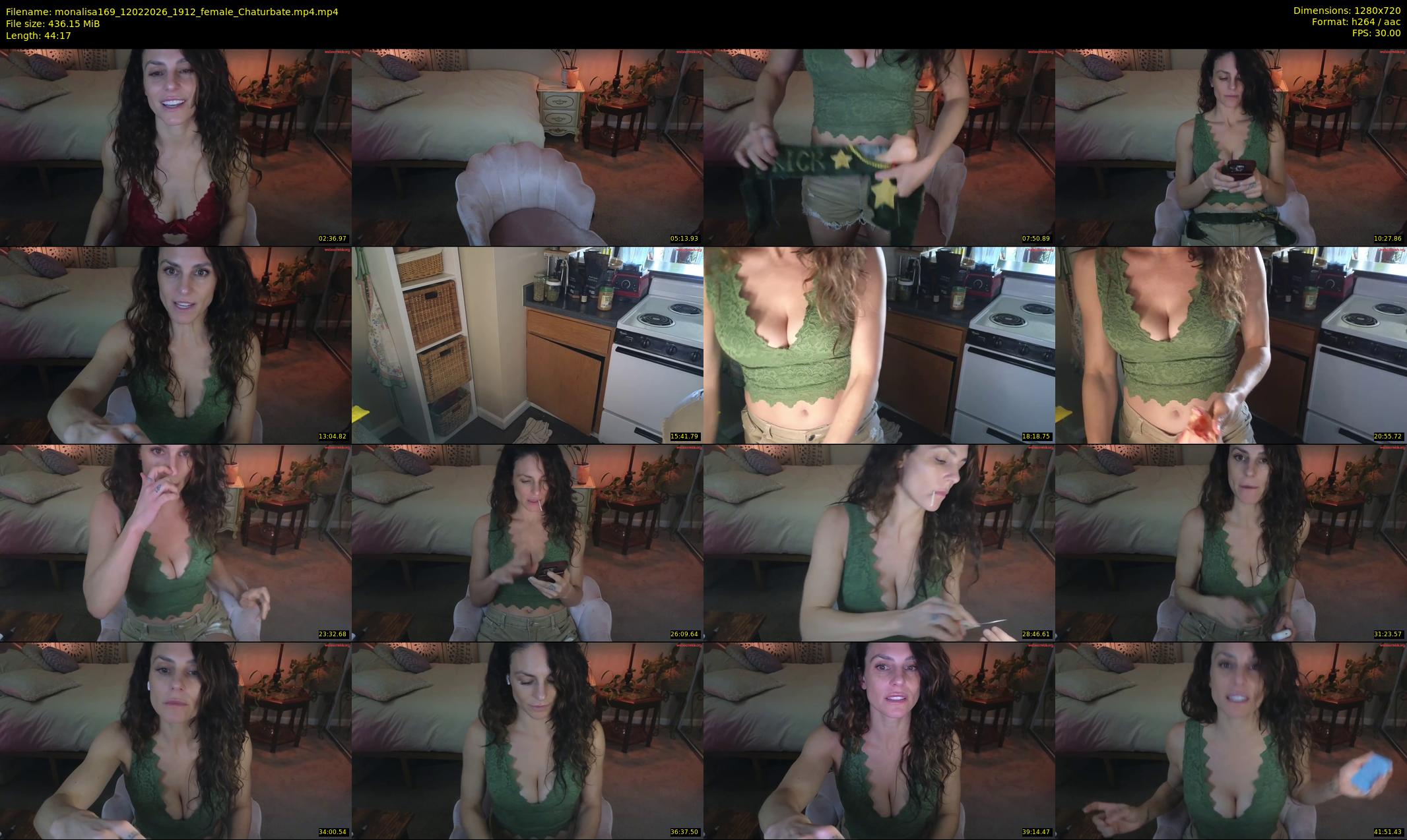 monalisa169 — 45 minute Chaturbate female cam show recording, 720p, Feb 12, 2026