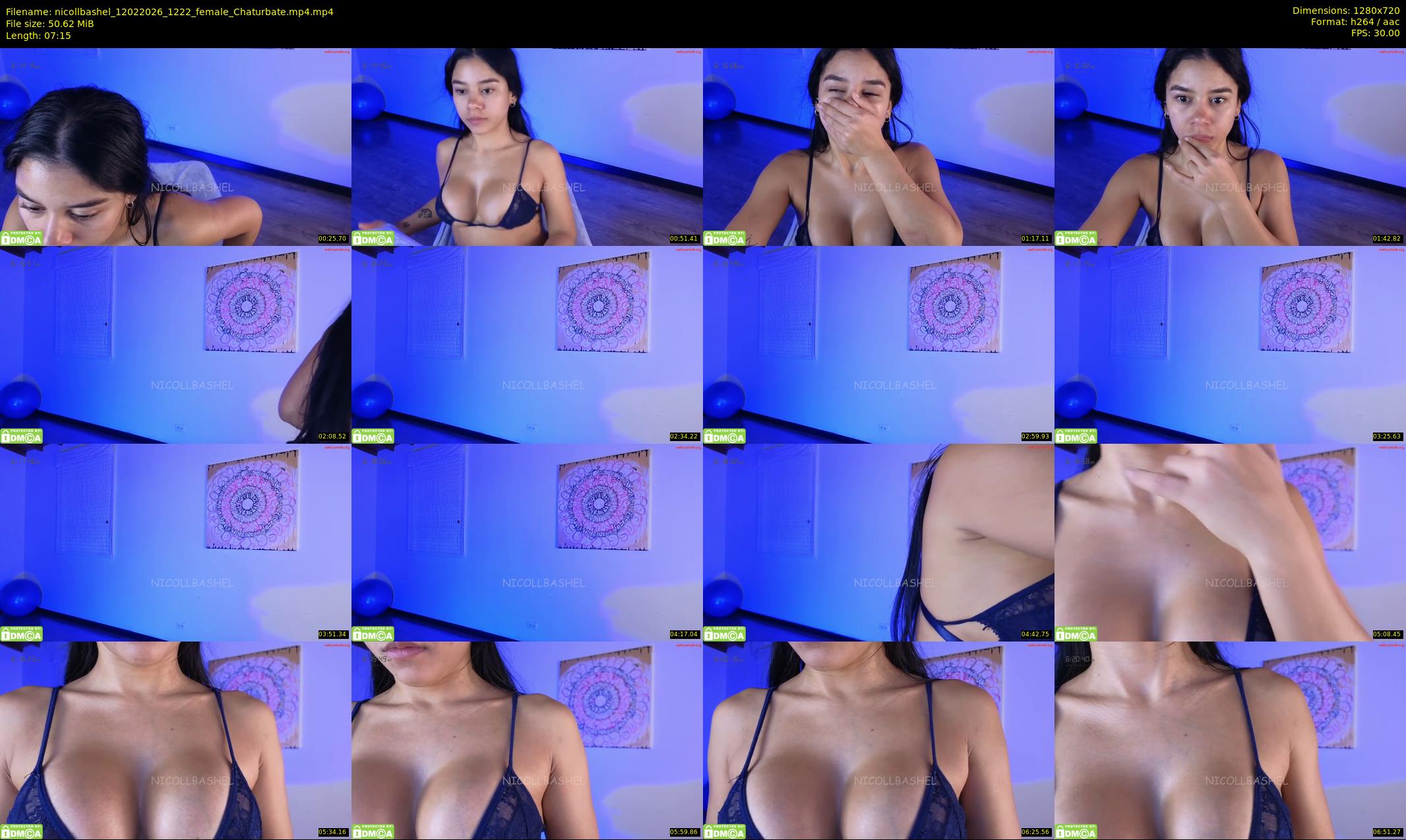 nicollbashel — 8 minute Chaturbate female cam show recording, 720p, Feb 12, 2026
