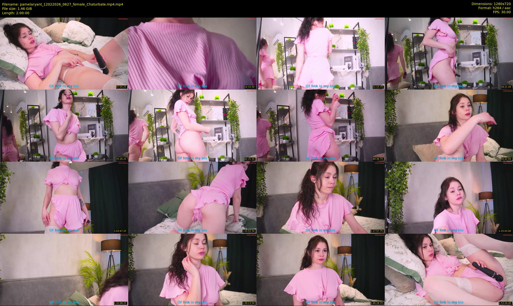 pamelaryant — 120 minute Chaturbate female cam show recording, 720p, Feb 12, 2026