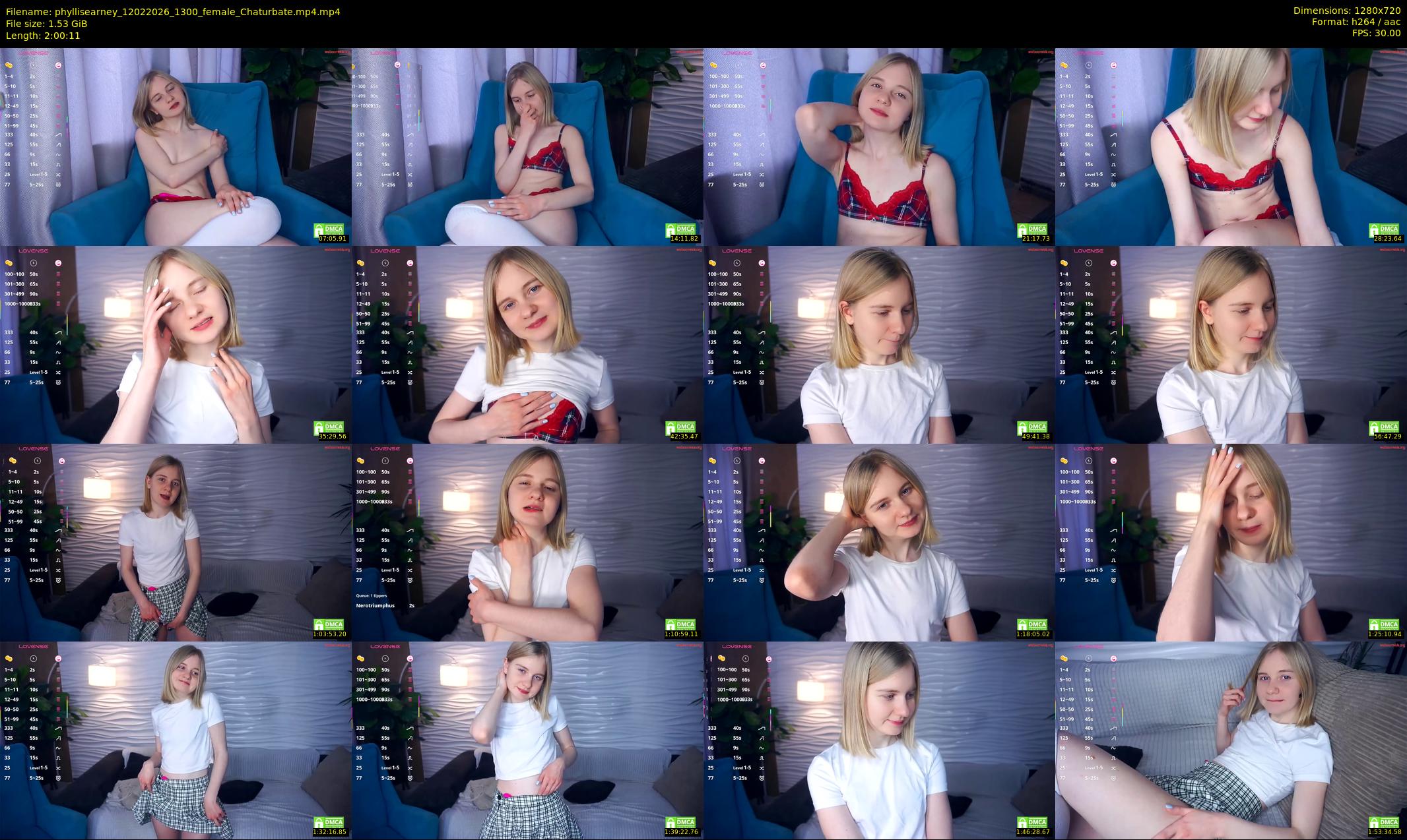 phyllisearney — 121 minute Chaturbate female cam show recording, 720p, Feb 12, 2026