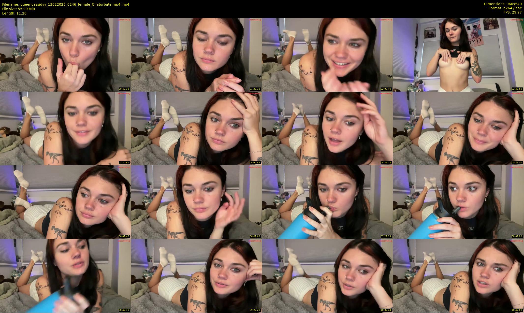 queencassidyy — 12 minute Chaturbate female cam show recording, 480p, Feb 13, 2026