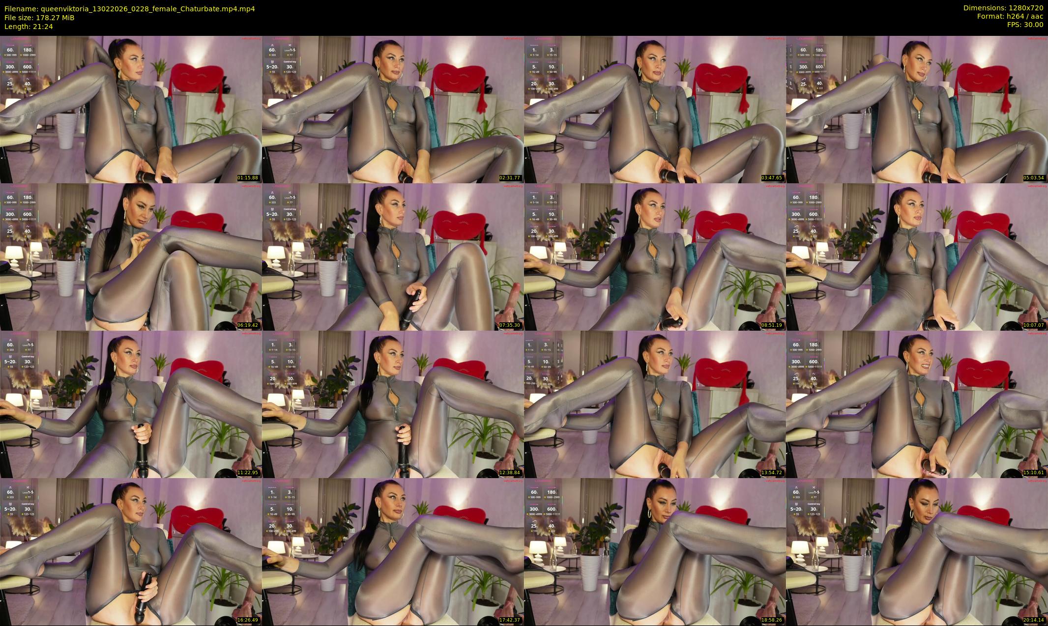 queenviktoria — 22 minute Chaturbate female cam show recording, 720p, Feb 13, 2026