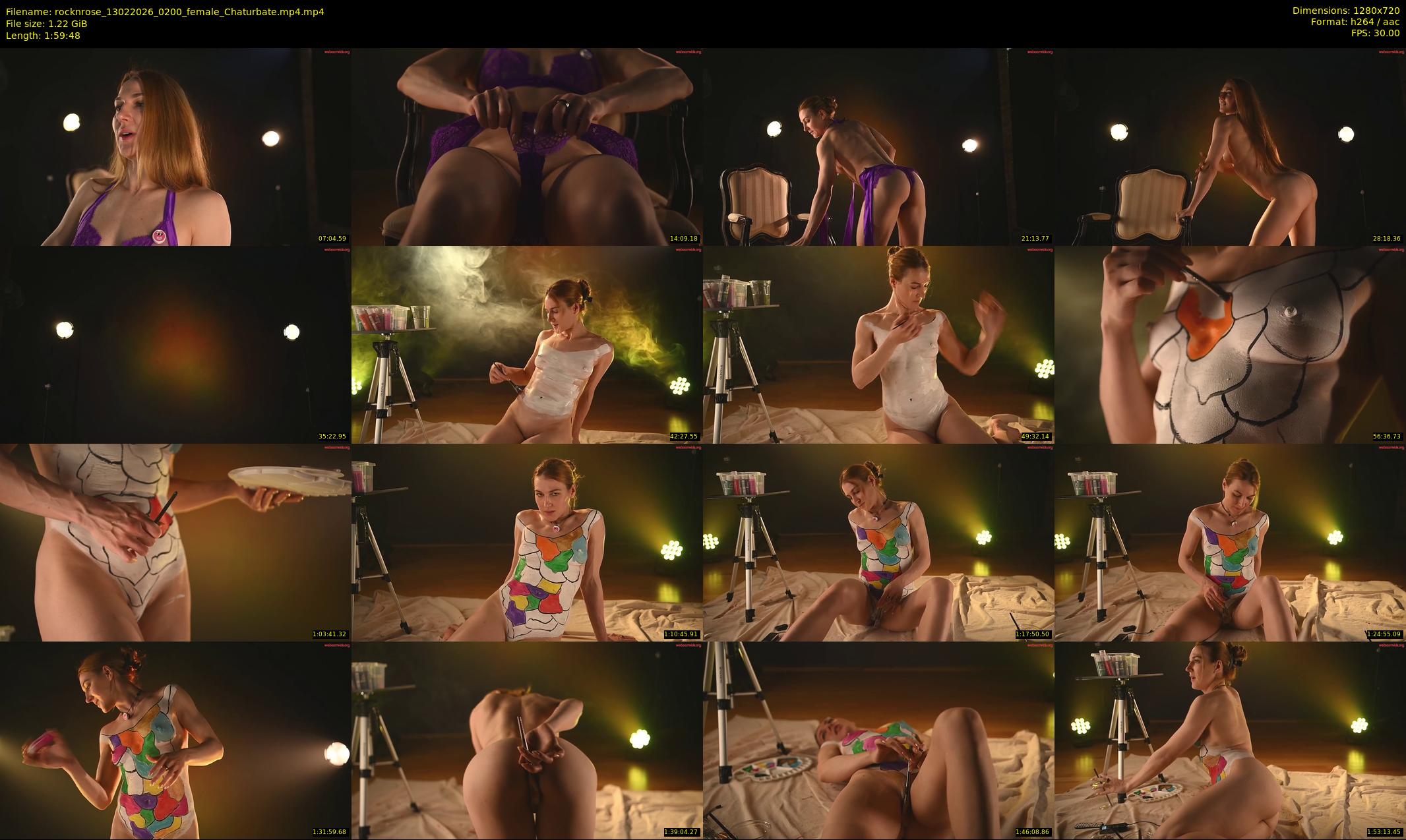 rocknrose — 120 minute Chaturbate female cam show recording, 720p, Feb 13, 2026
