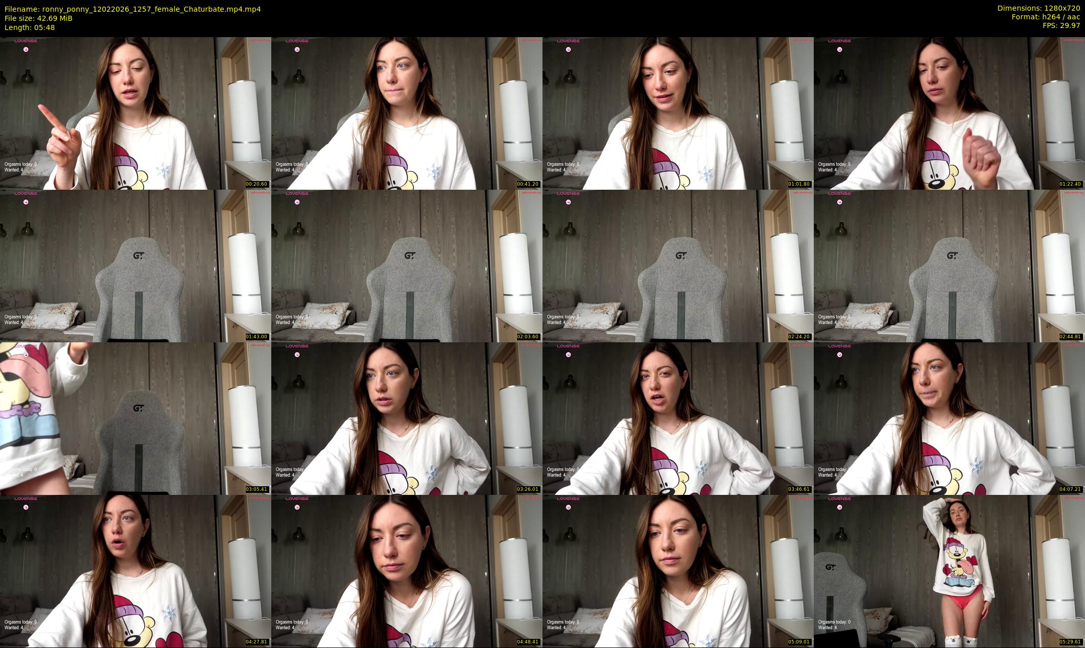 ronny_ponny — 6 minute Chaturbate female cam show recording, 720p, Feb 12, 2026