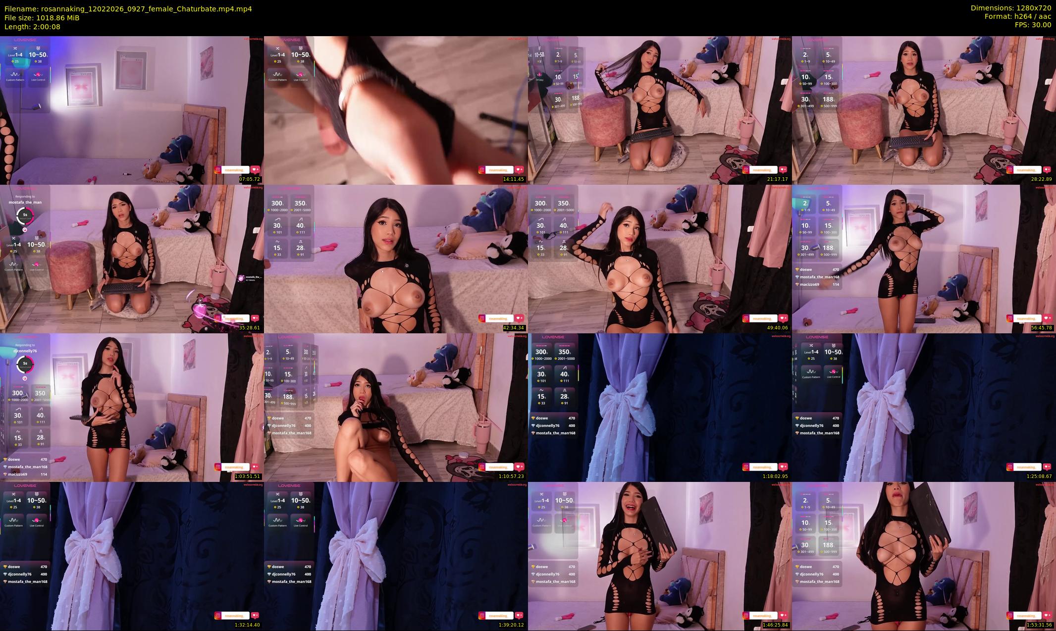 rosannaking — 121 minute Chaturbate female cam show recording, 720p, Feb 12, 2026