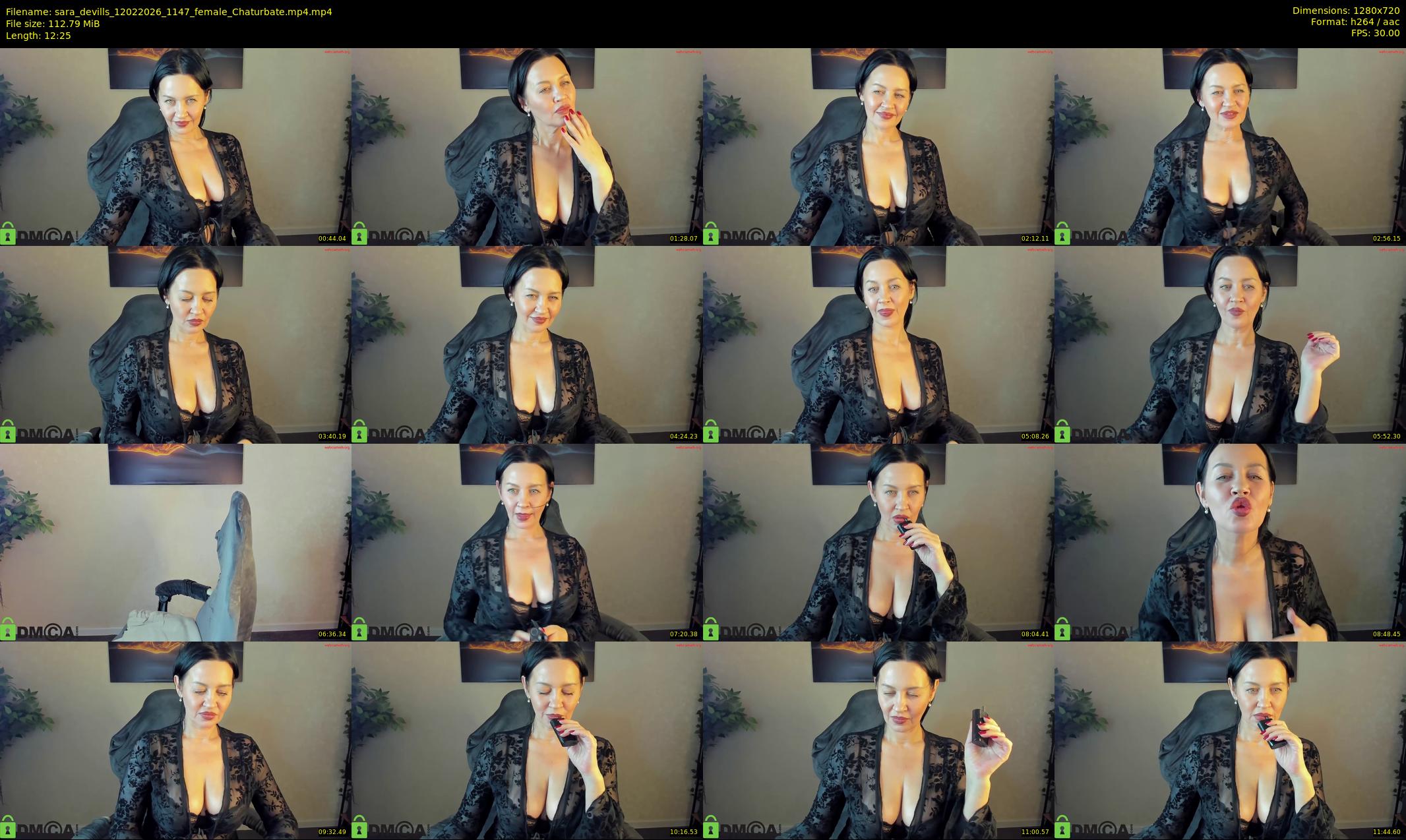 sara_devills — 13 minute Chaturbate female cam show recording, 720p, Feb 12, 2026