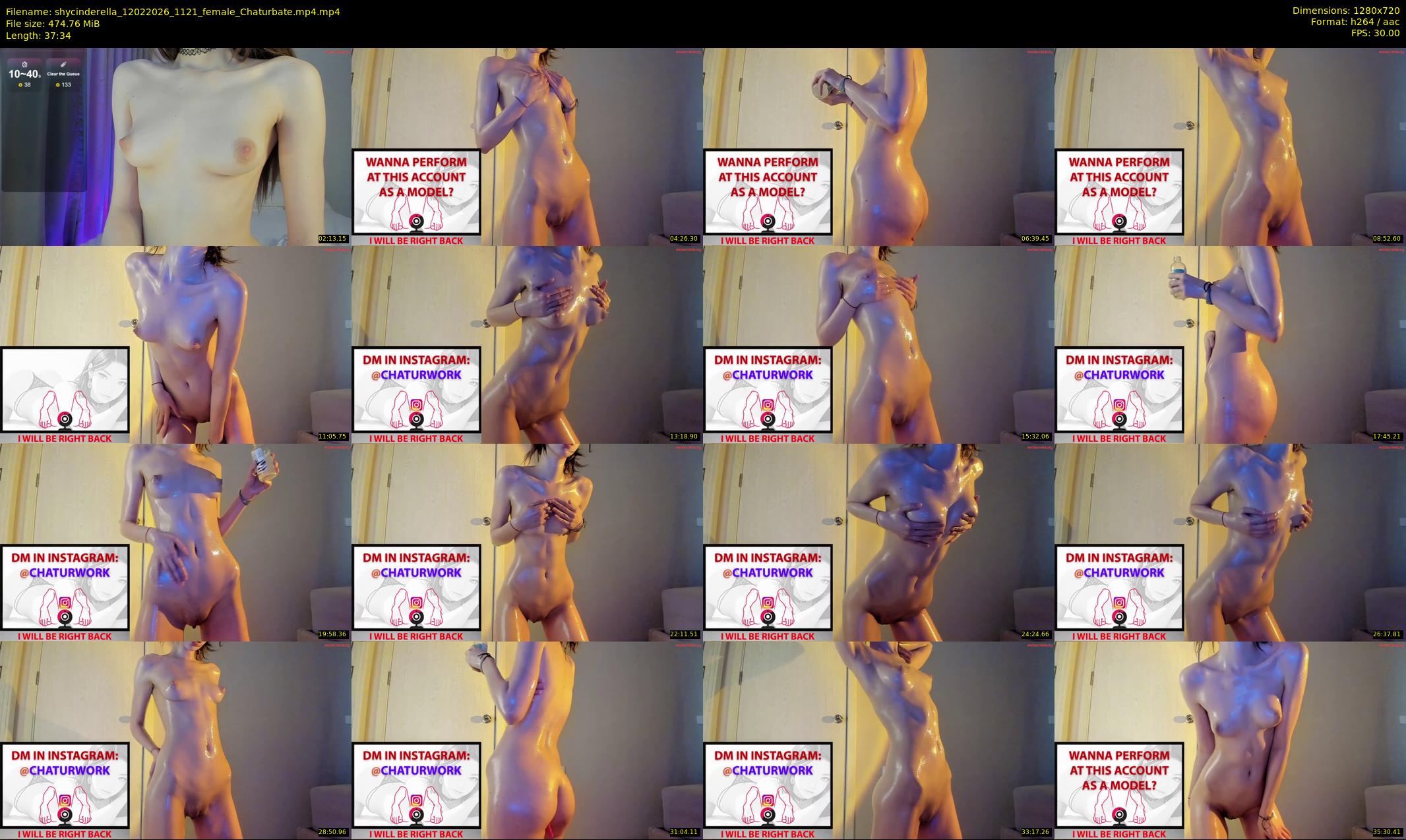shycinderella — 38 minute Chaturbate female cam show recording, 720p, Feb 12, 2026