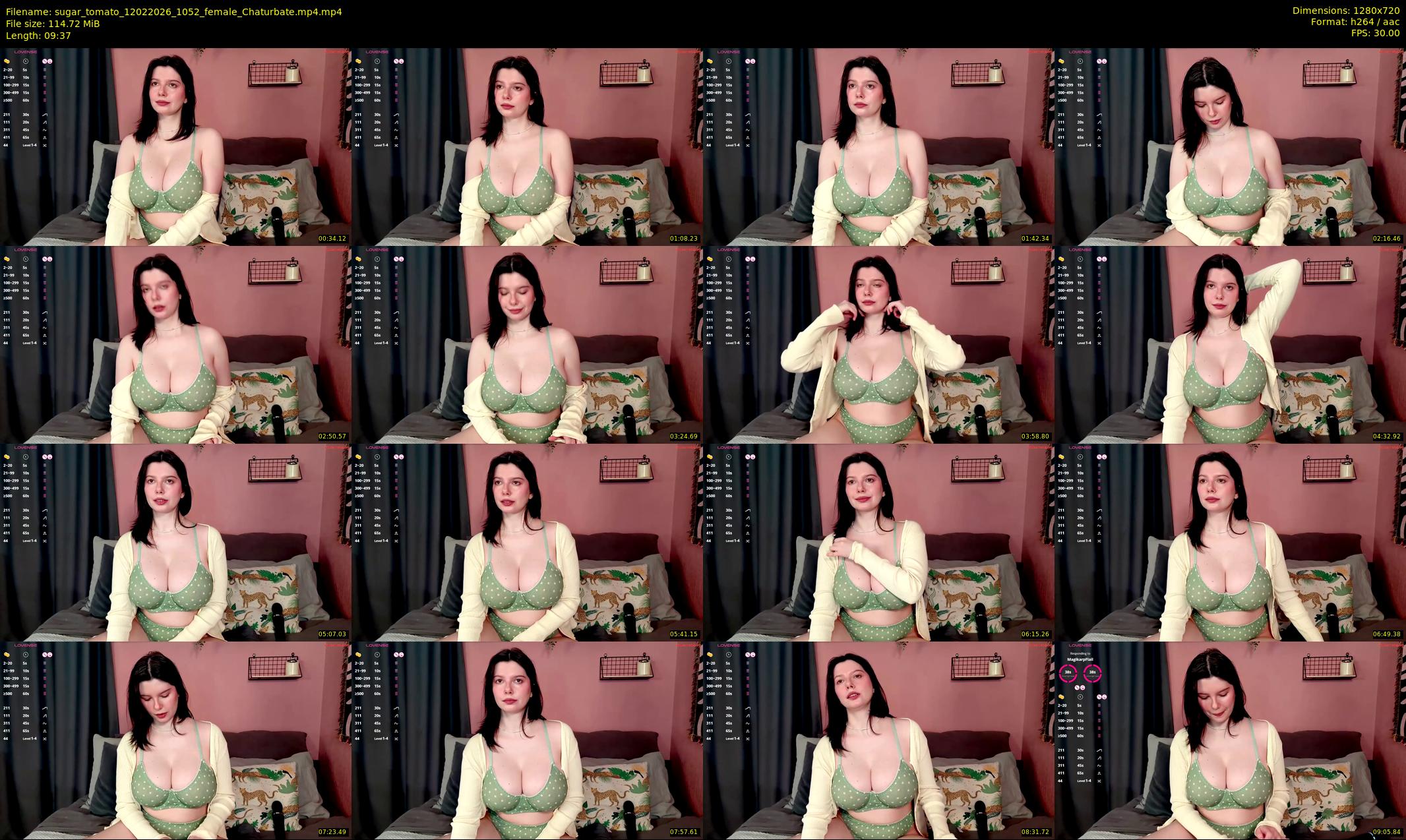sugar_tomato — 10 minute Chaturbate female cam show recording, 720p, Feb 12, 2026